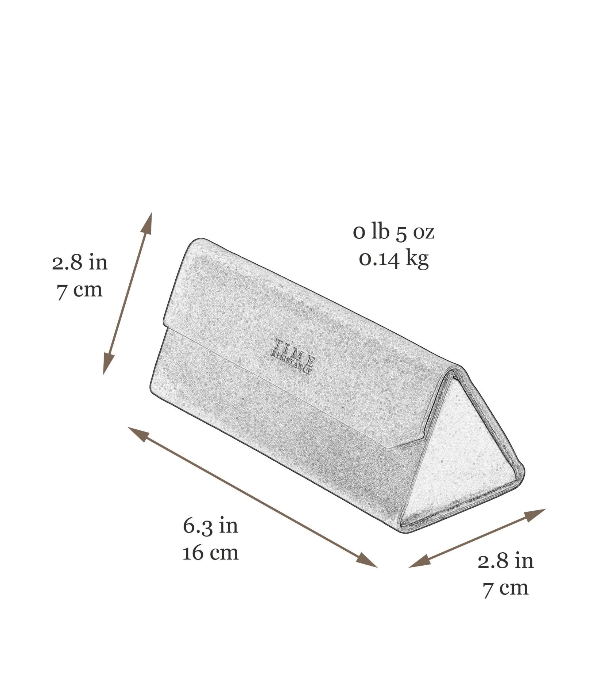 Portaocchiali pieghevole in pelle donna - The Riddle of the Sands