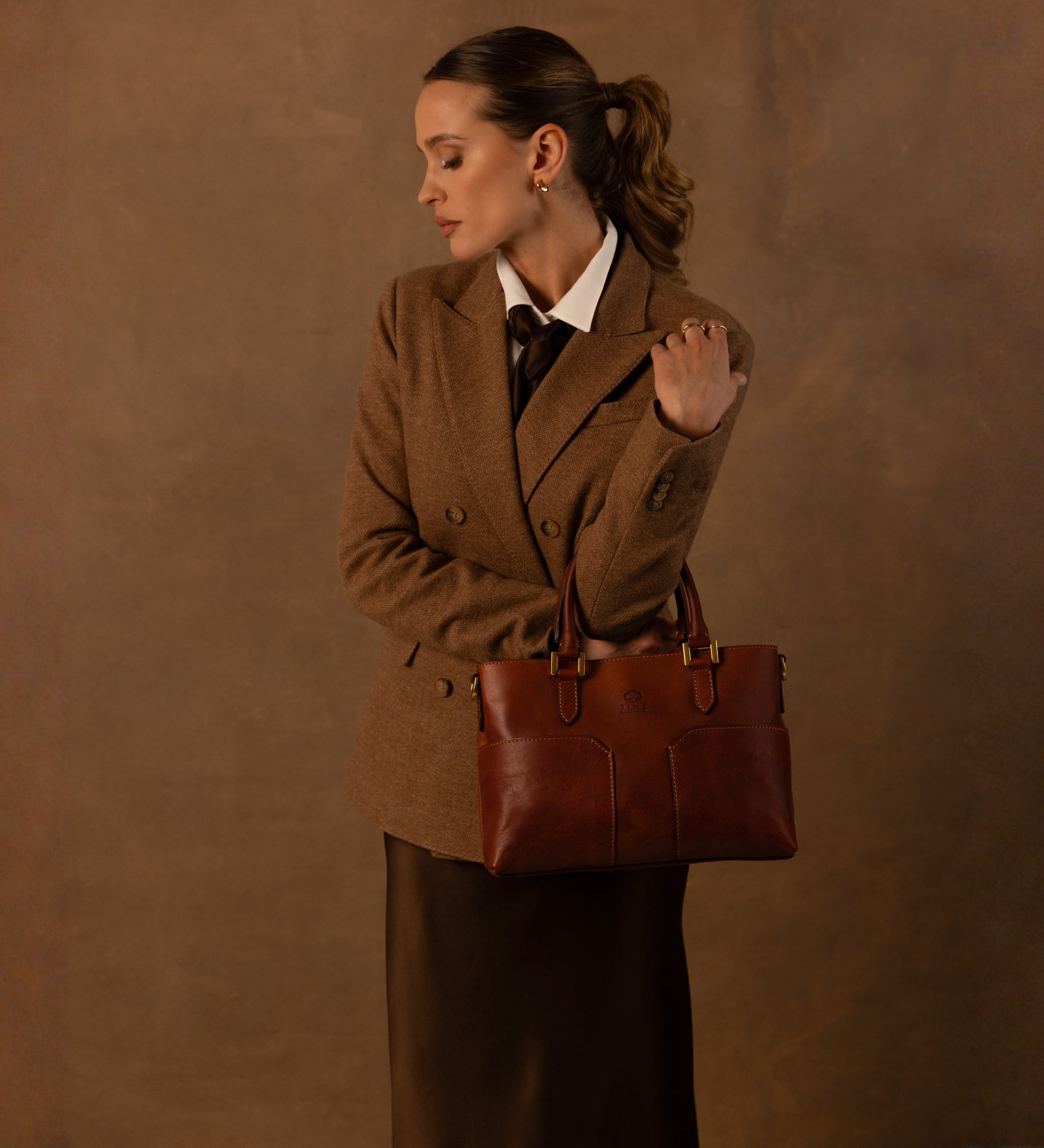 Borsa in pelle da donna a mano e a spalla - Camilla