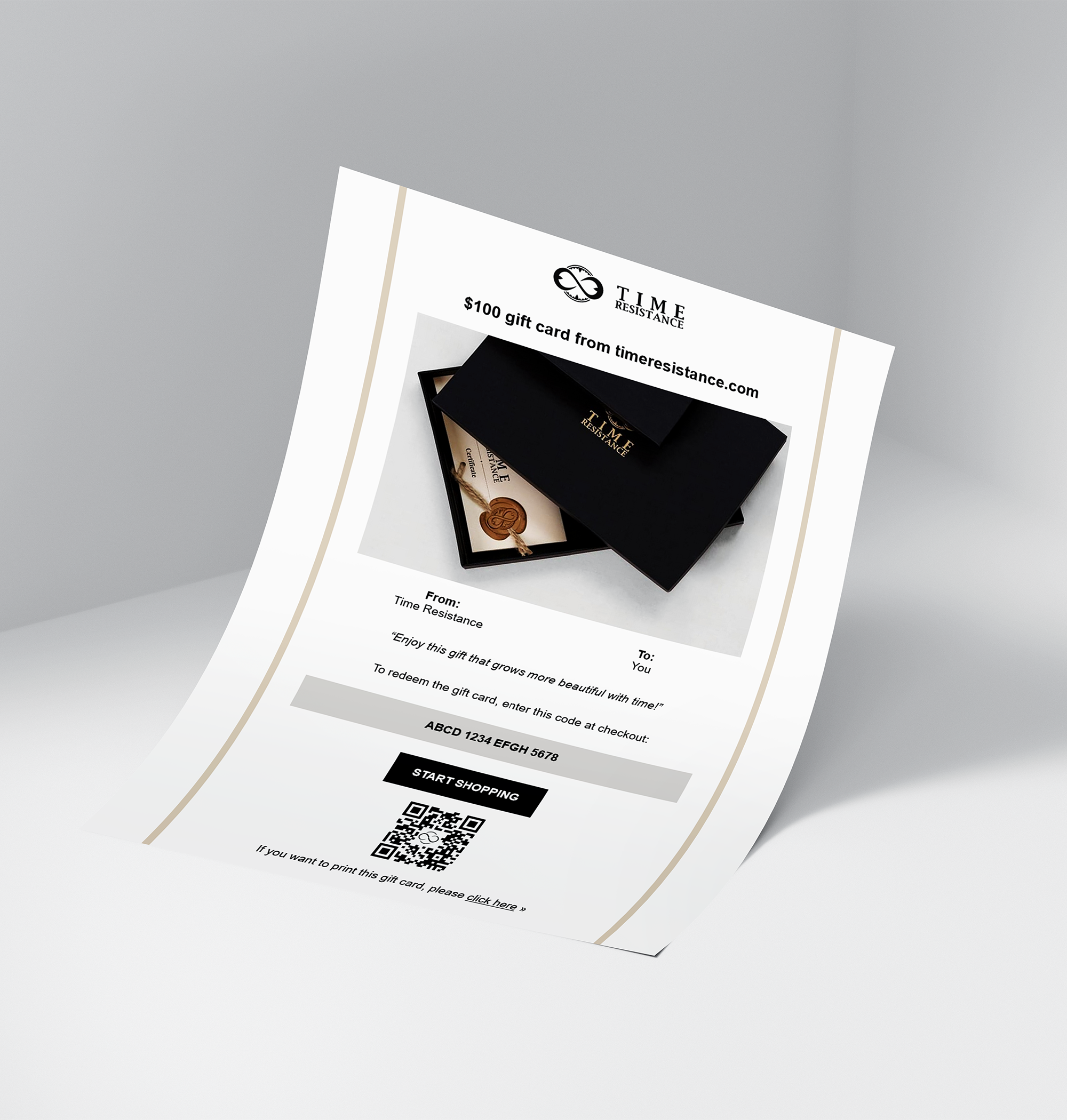 E-Gift Card - timeresistance.it