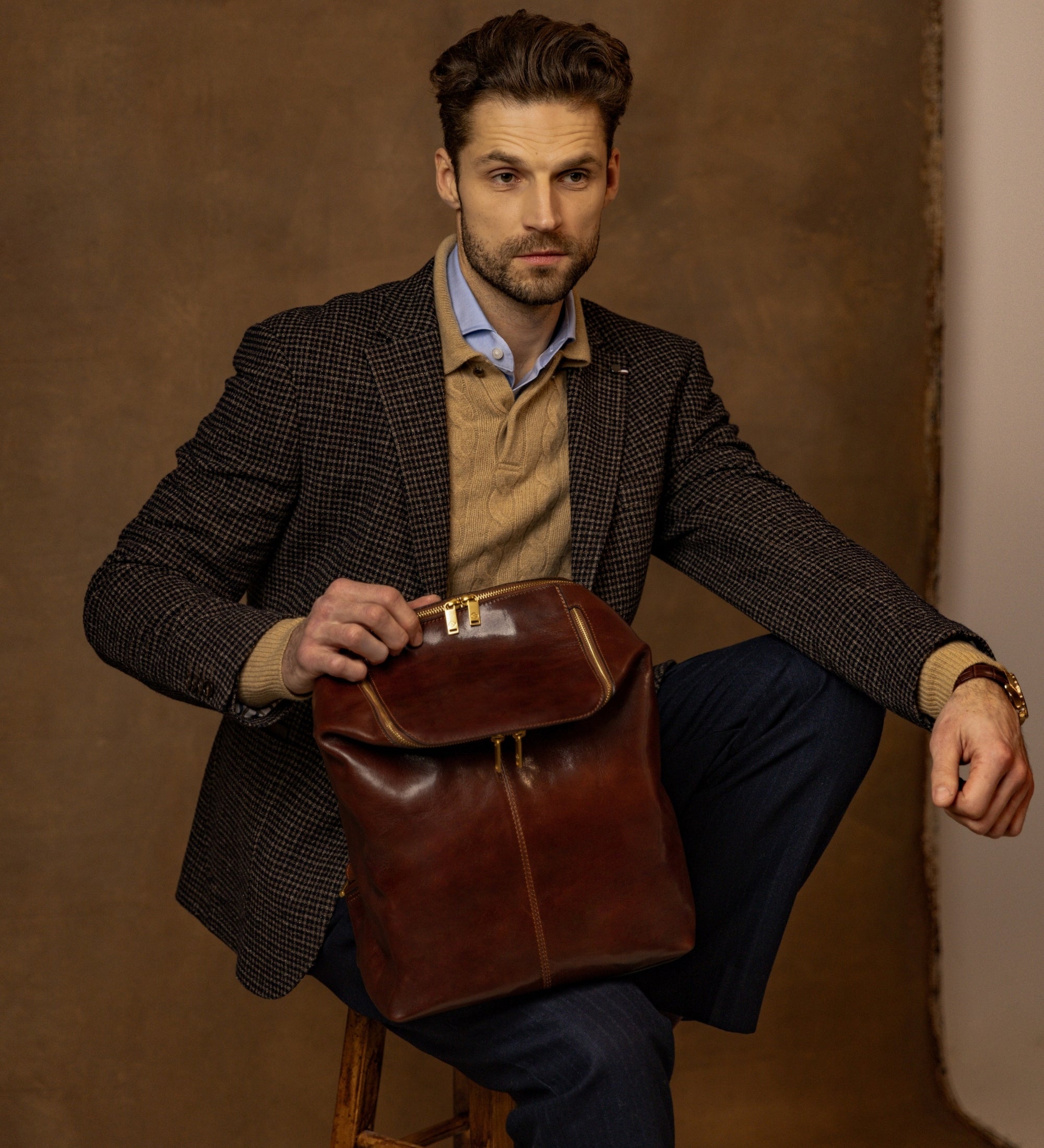 Zaino in pelle - A Bend in the River