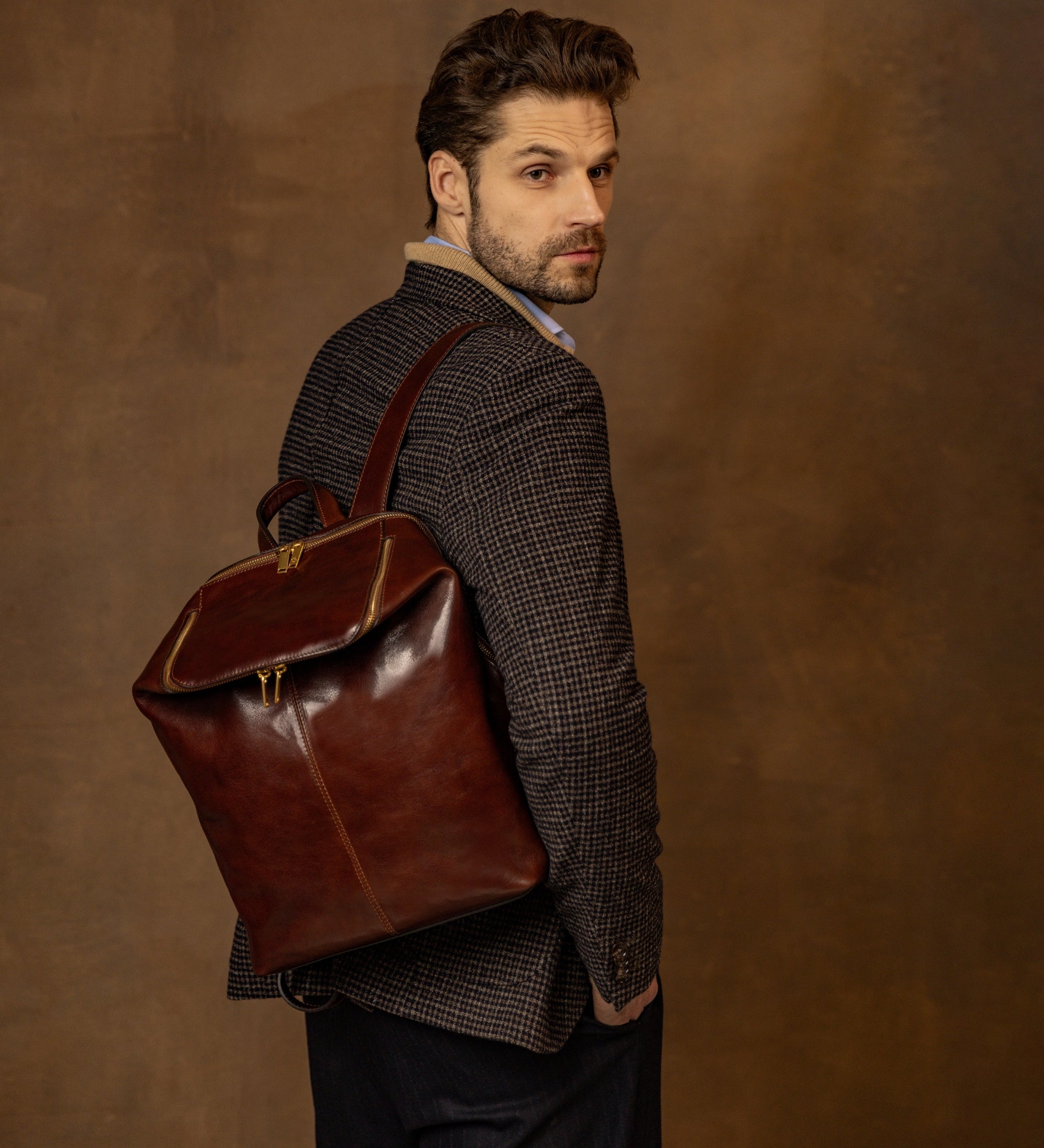 Zaino in pelle - A Bend in the River