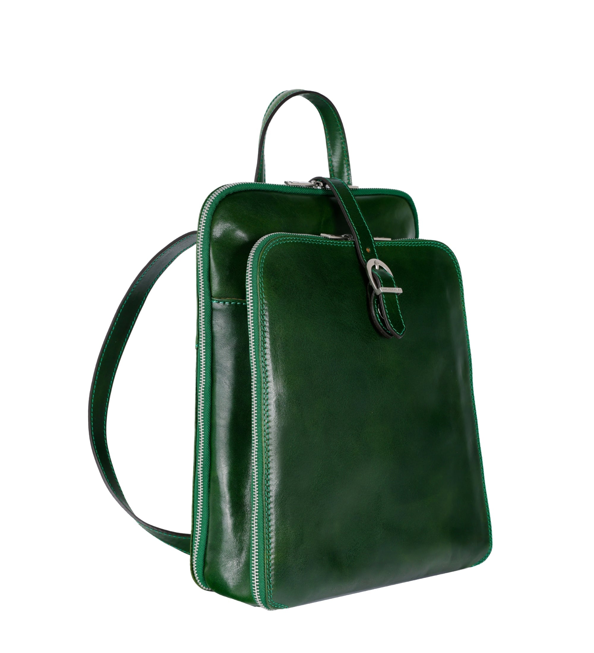 Zaino donna in pelle convertibile in borsa a spalla - Clarissa