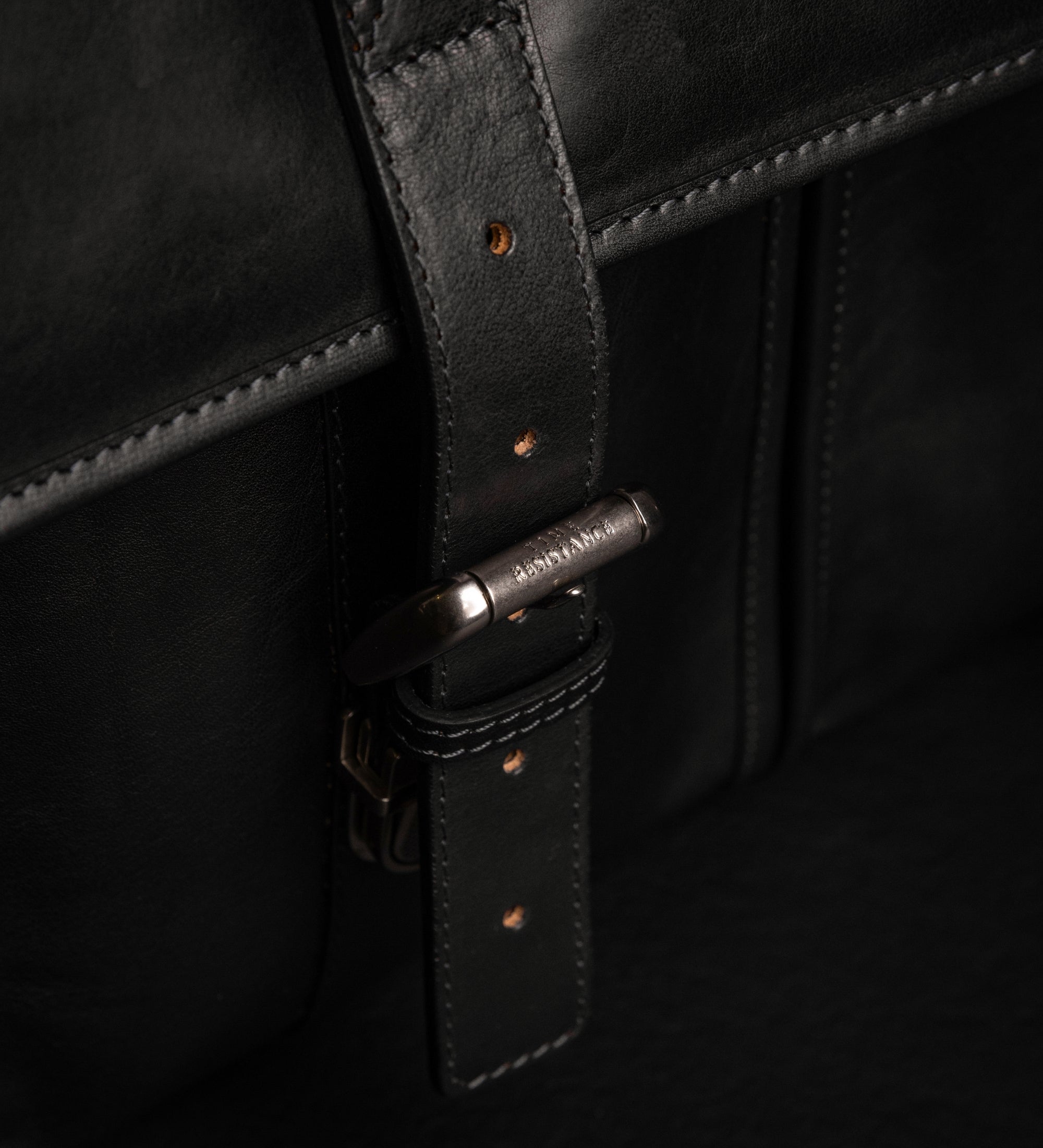 Borsa da lavoro a cartella con tracolla in pelle - The Time Machine