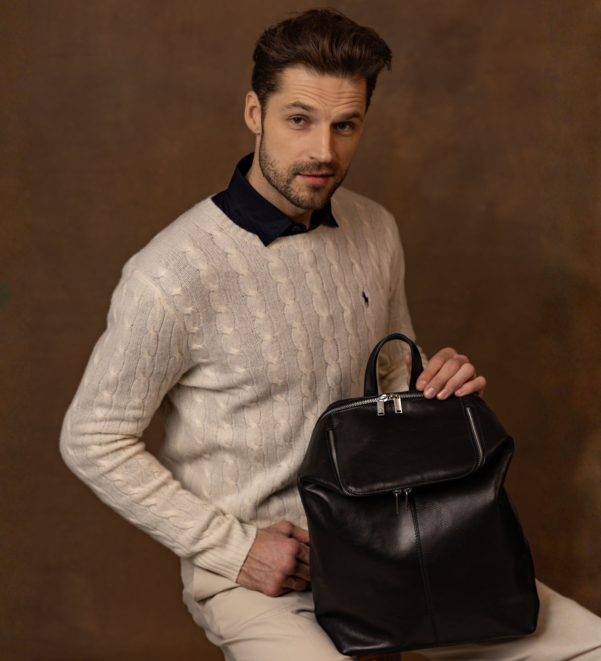 Zaino in pelle - A Bend in the River