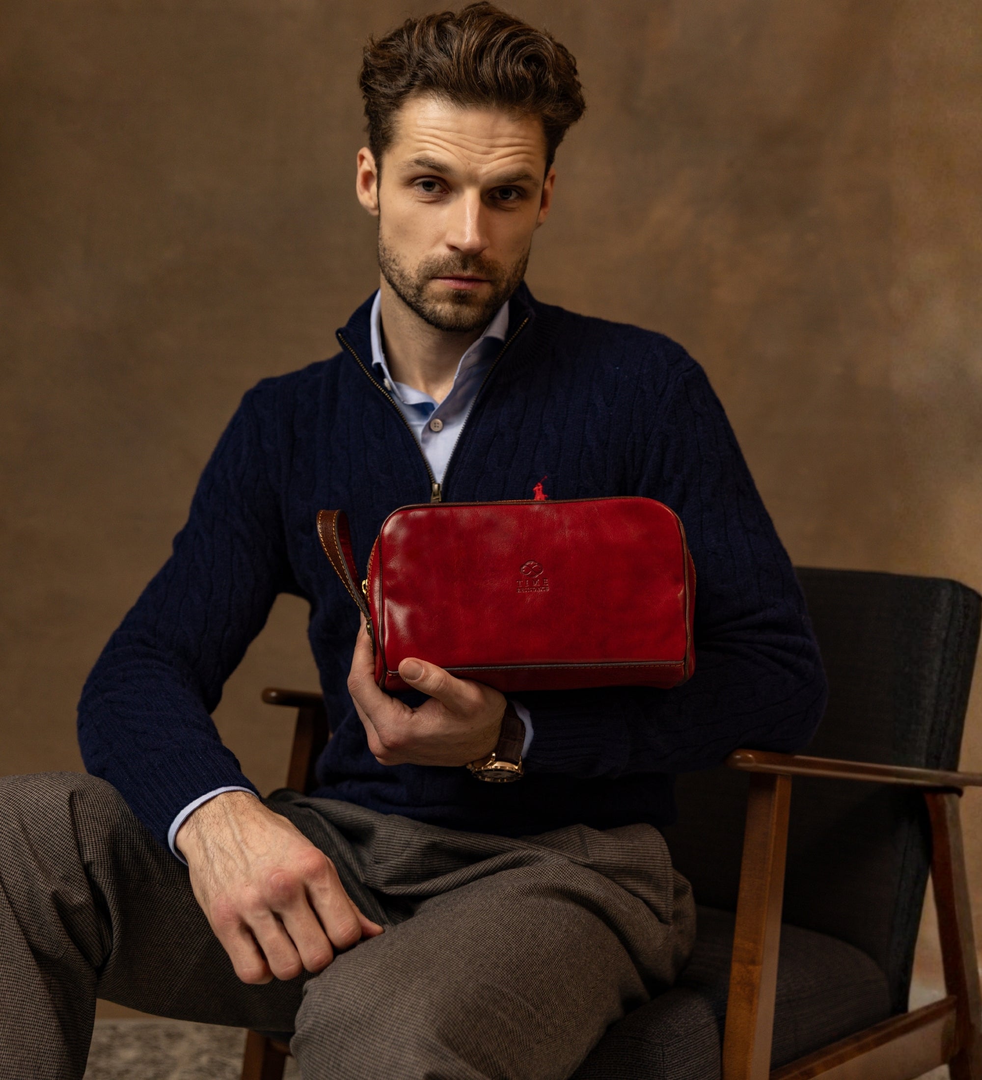 Necessaire da viaggio in pelle - All the Kings Men