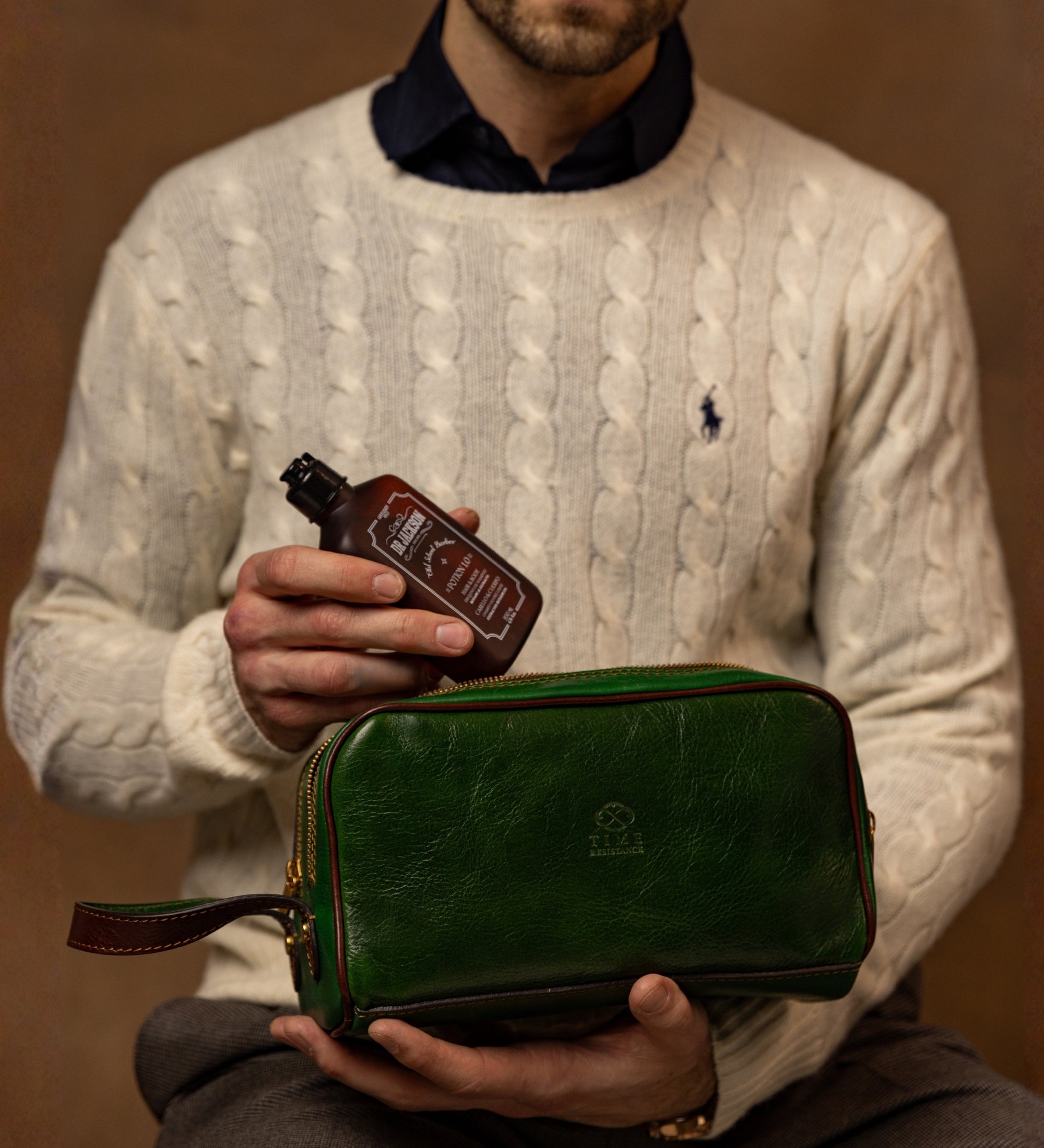 Necessaire da viaggio in pelle - All the Kings Men