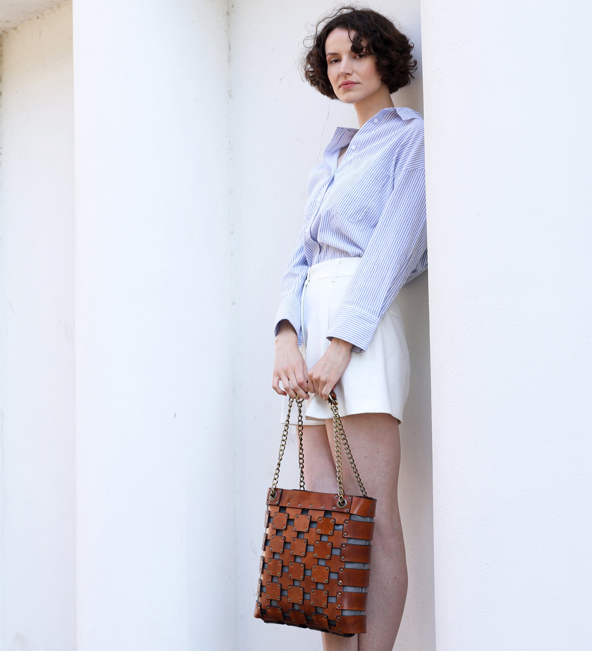 Borsa Tote in pelle donna - Jeanne d'Arc