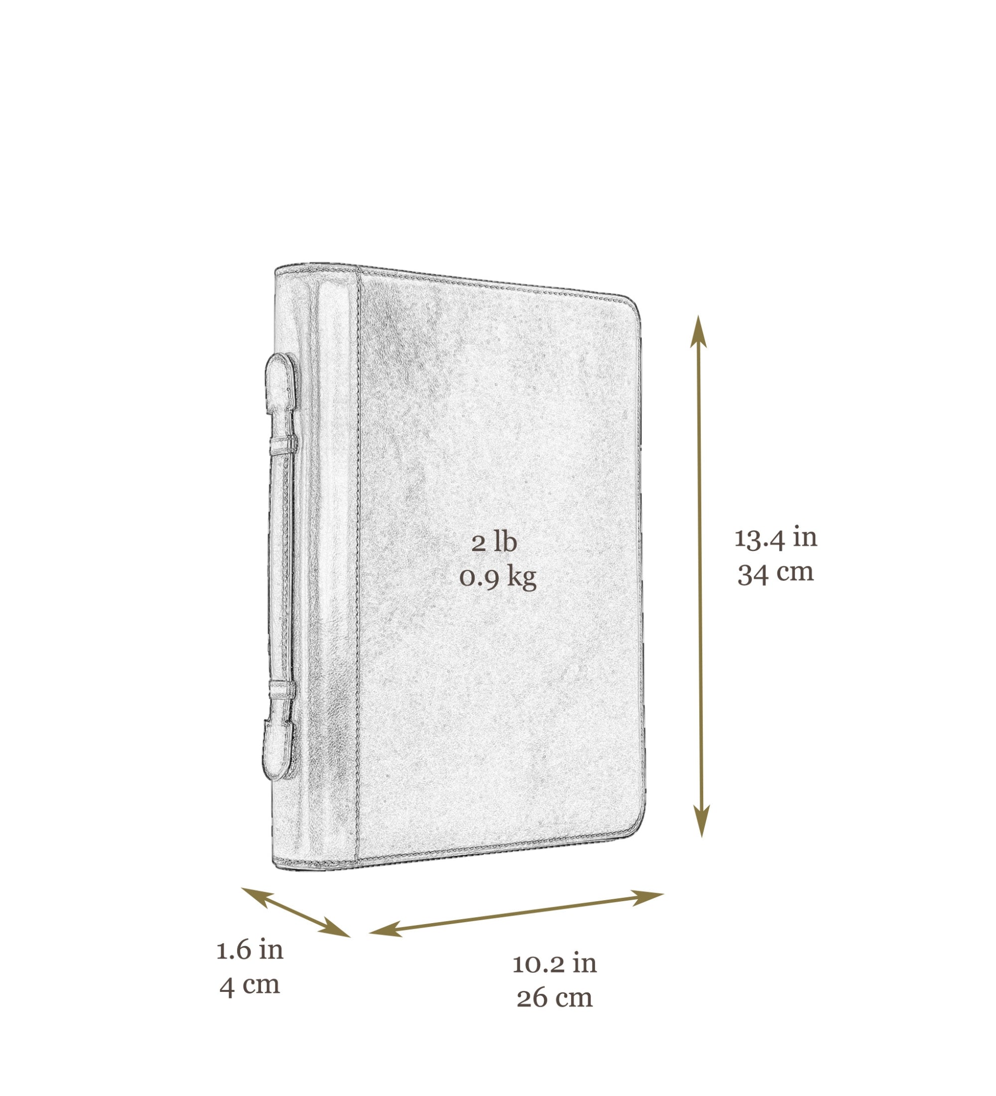 Portadocumenti in pelle con raccoglitore - Joy in the Morning