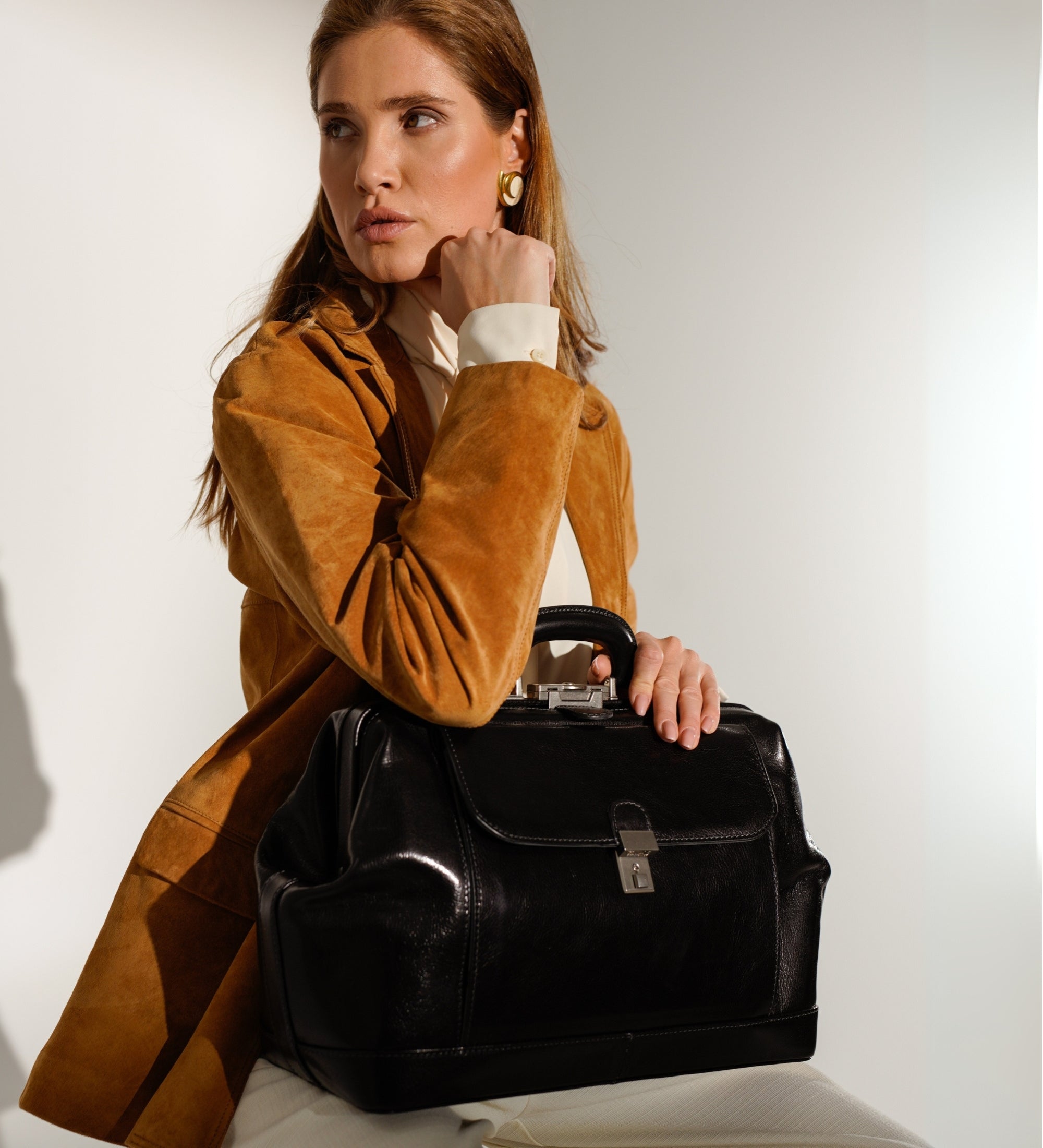 Borsa da medico grande in pelle Italiana donna - Hamlet