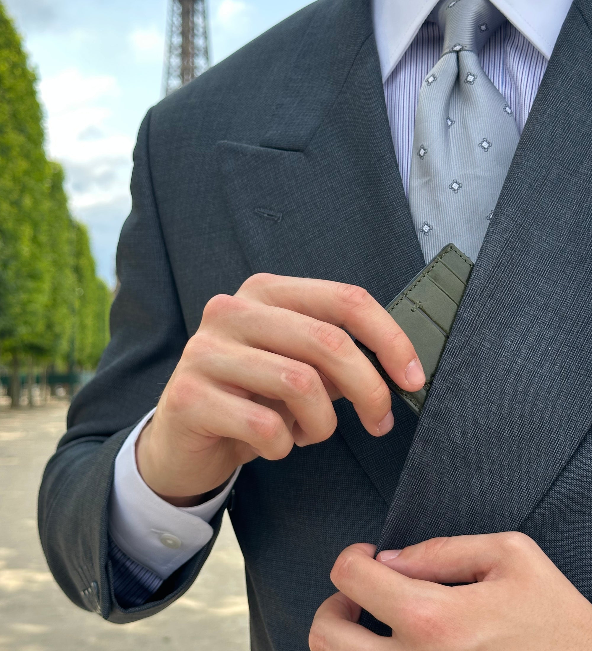 Portacarte in pelle - Fireflies