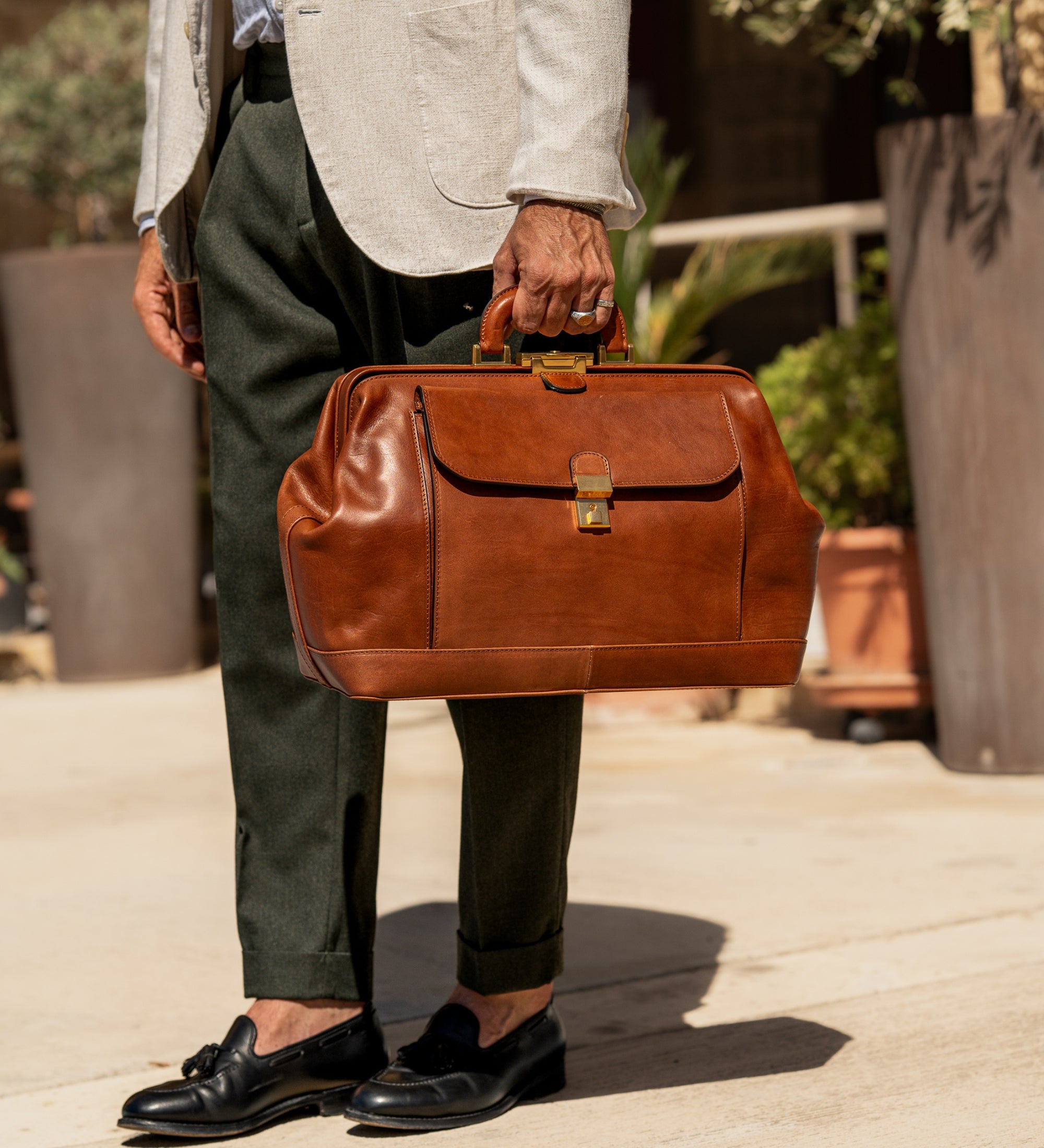 Borsa da medico grande in pelle Italiana - Hamlet