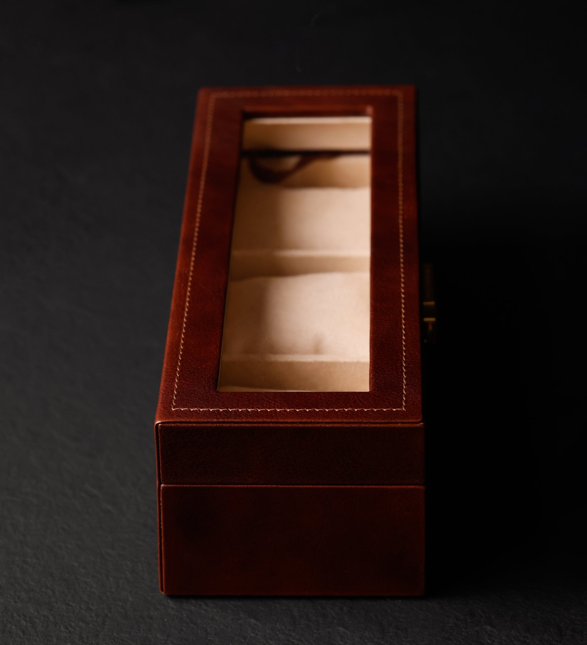 Cofanetto in pelle organizer per orologi donna - Silence