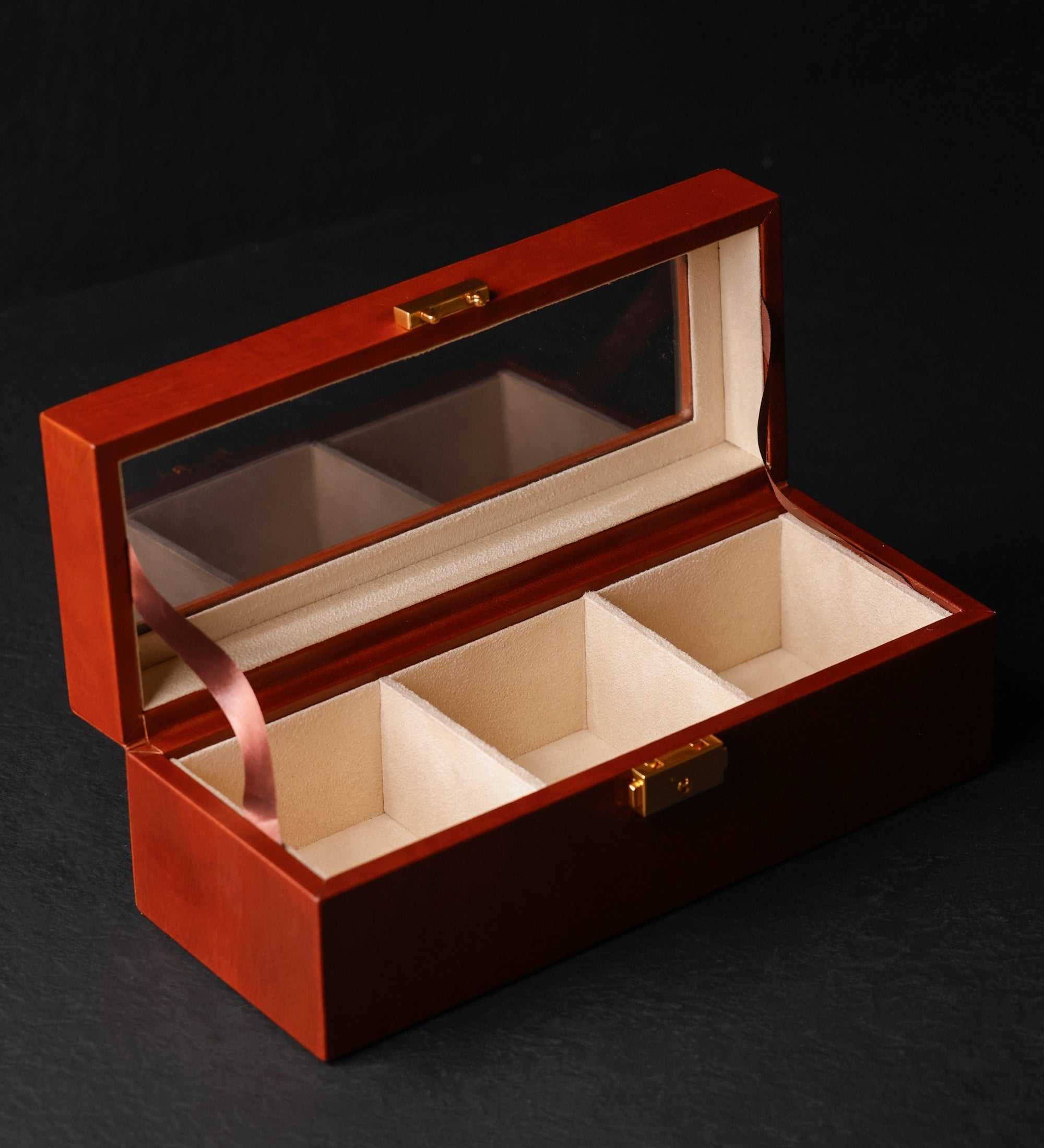 Cofanetto in pelle organizer per orologi - Silence