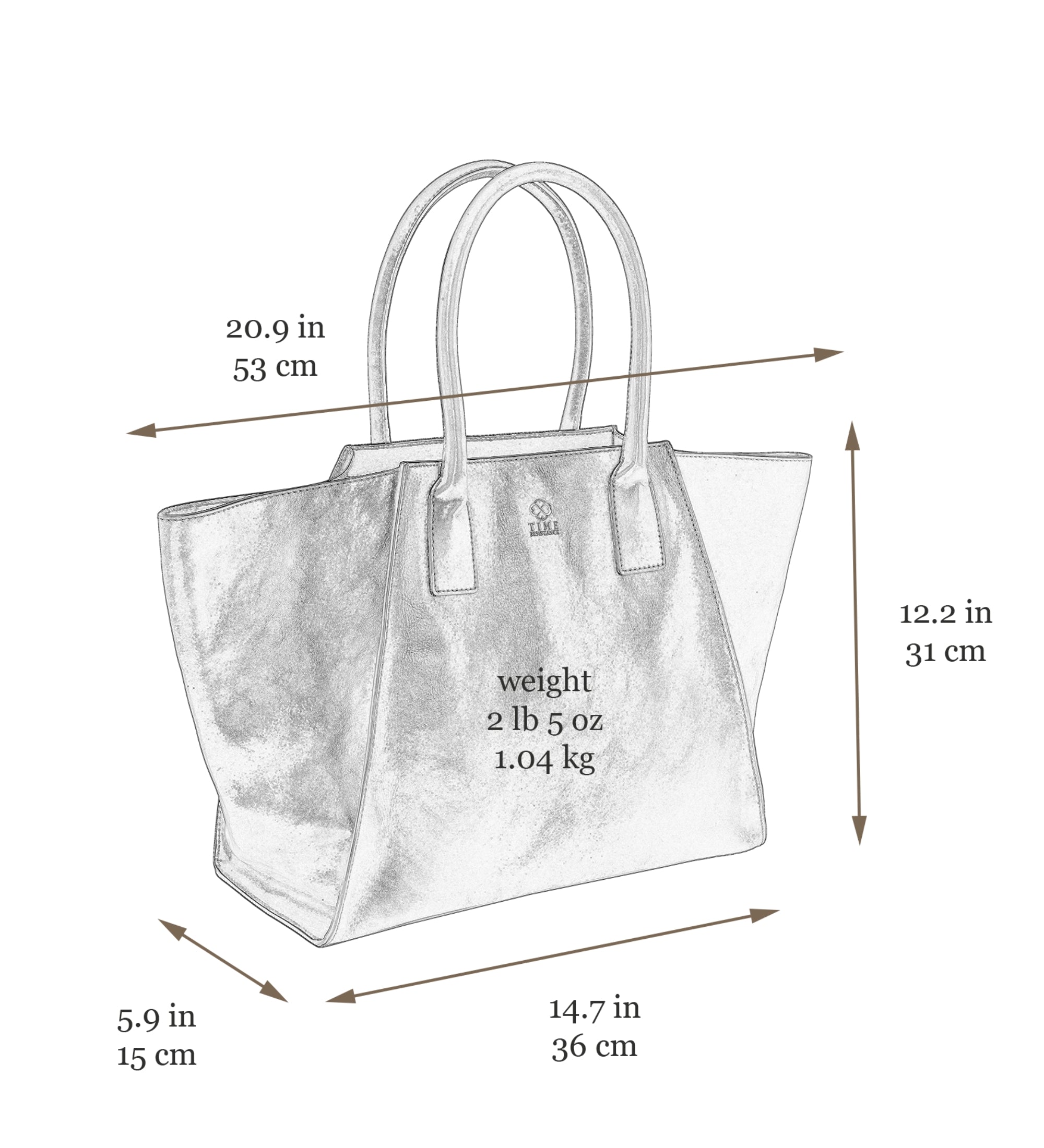 Borsa a mano Tote in pelle donna - The Woman In White