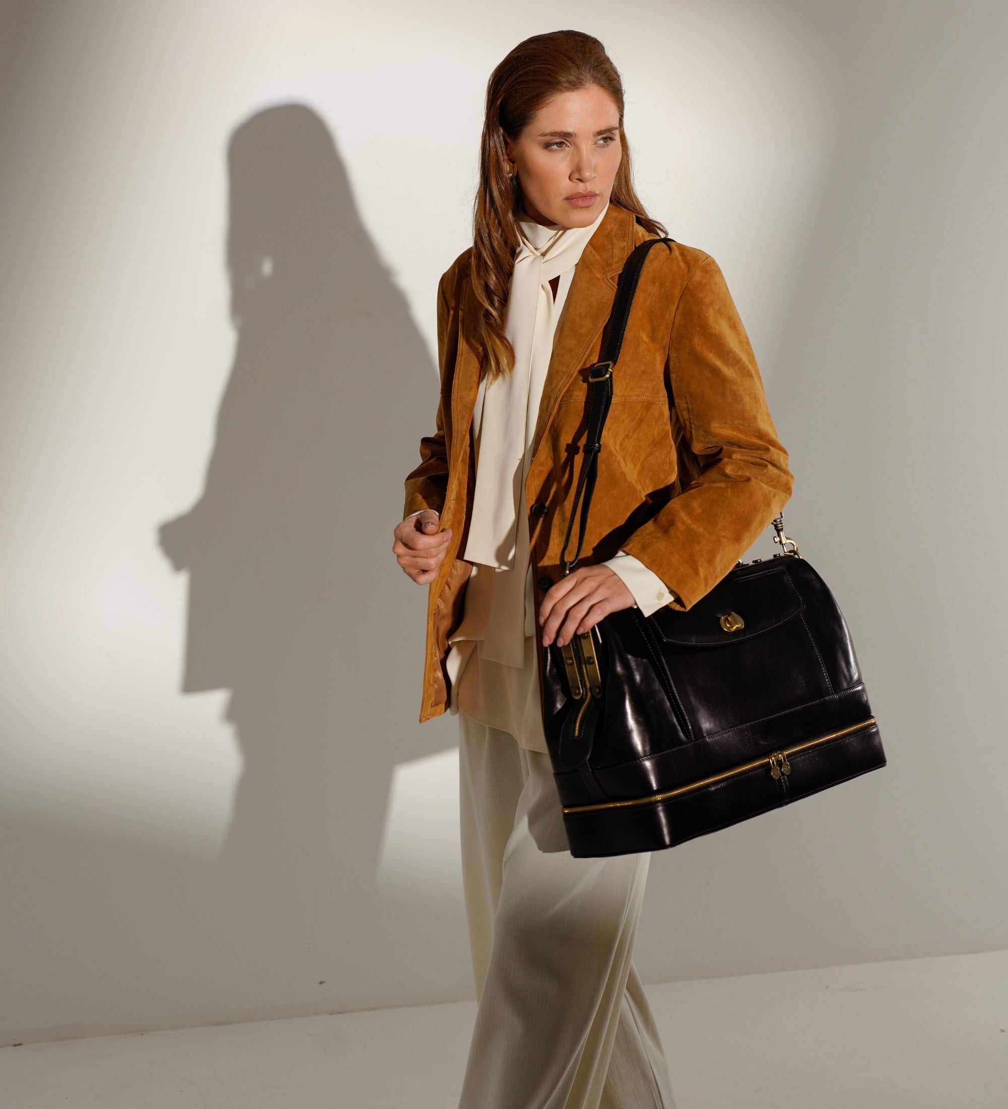 Borsa da medico in pelle, borsa medica, borsa a mano in pelle donna - Doctor Faustus