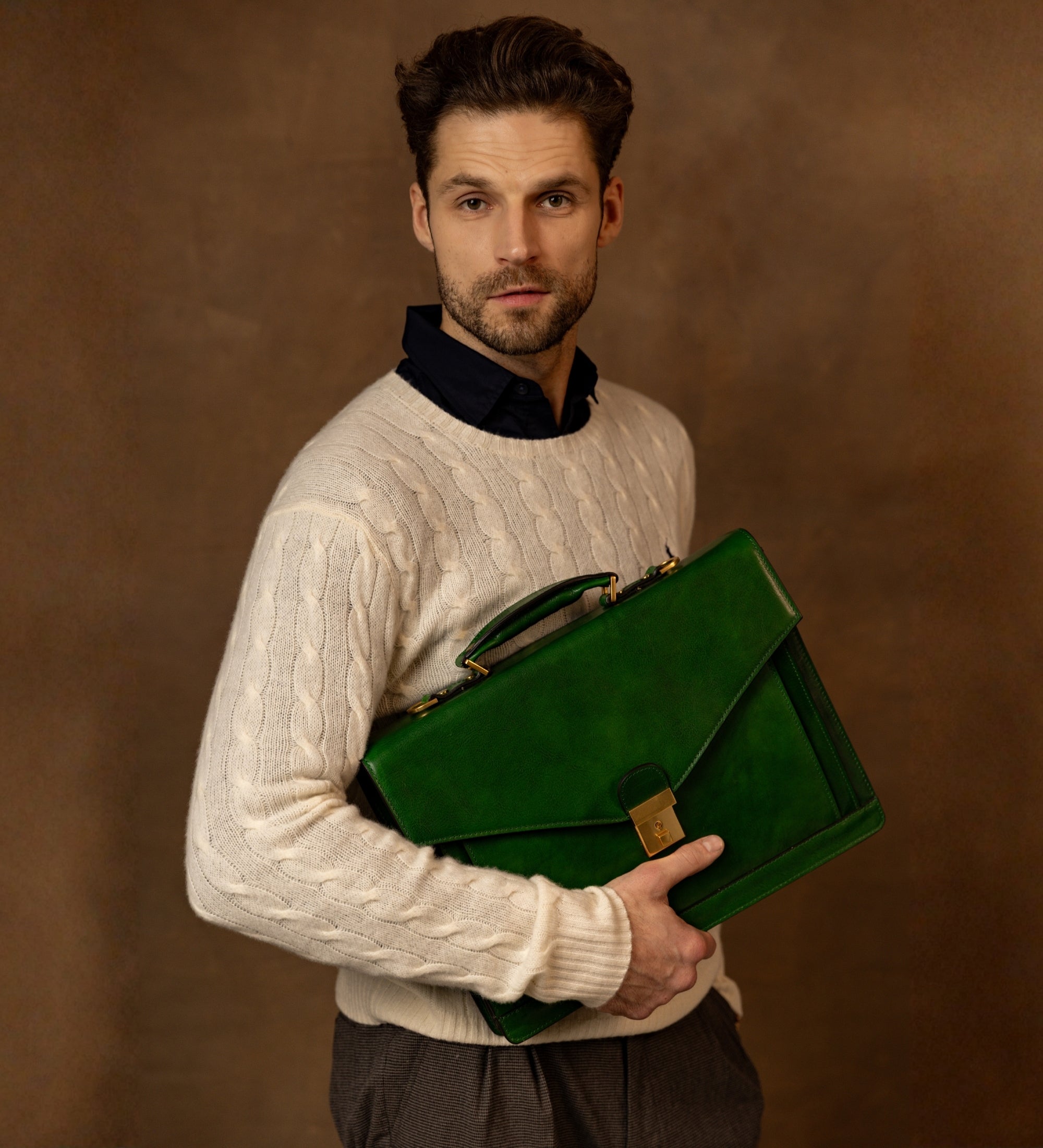 Cartella da lavoro in pelle dal design classico - The Magus