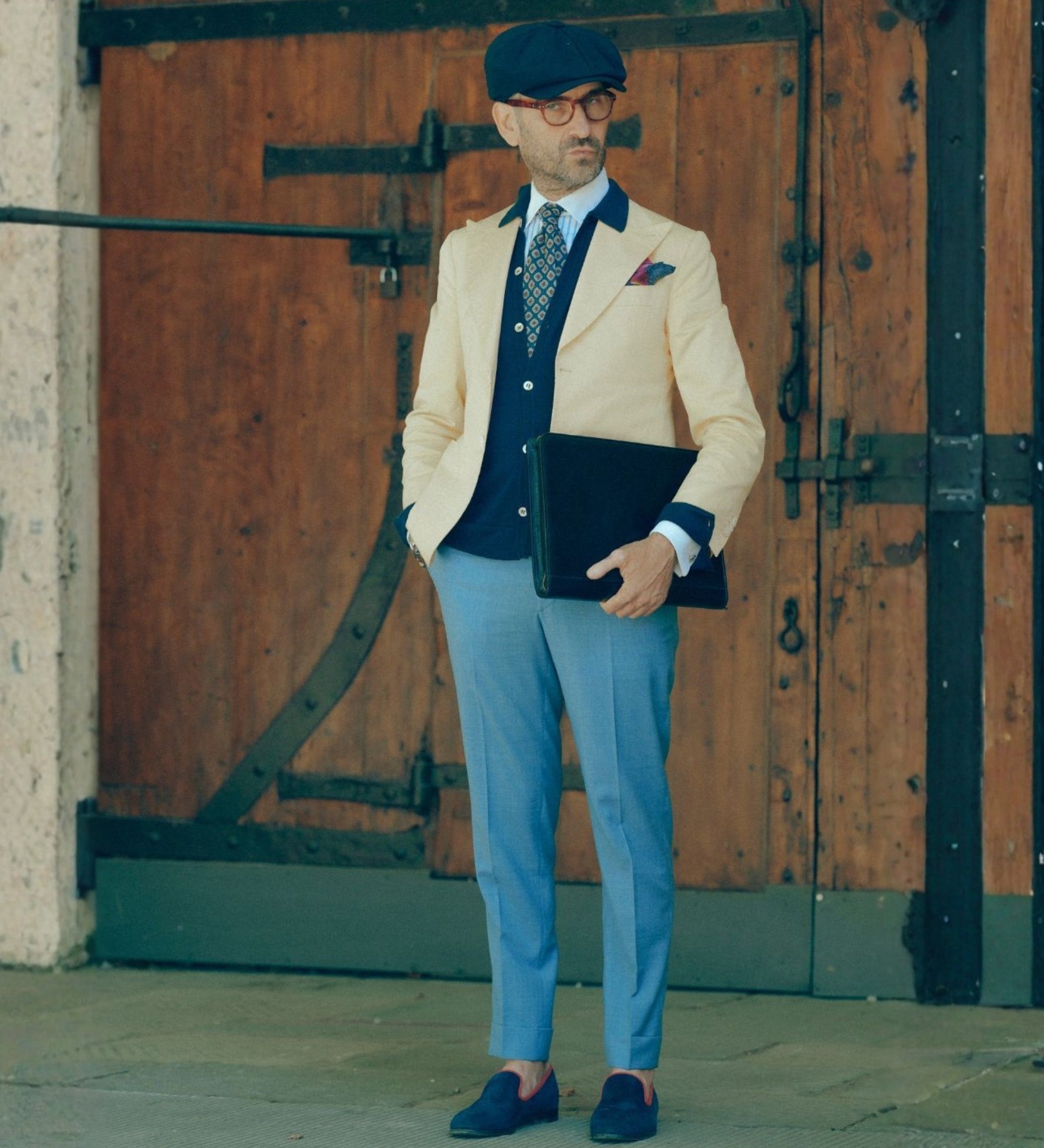 Portadocumenti organizer A4 in pelle - Candide