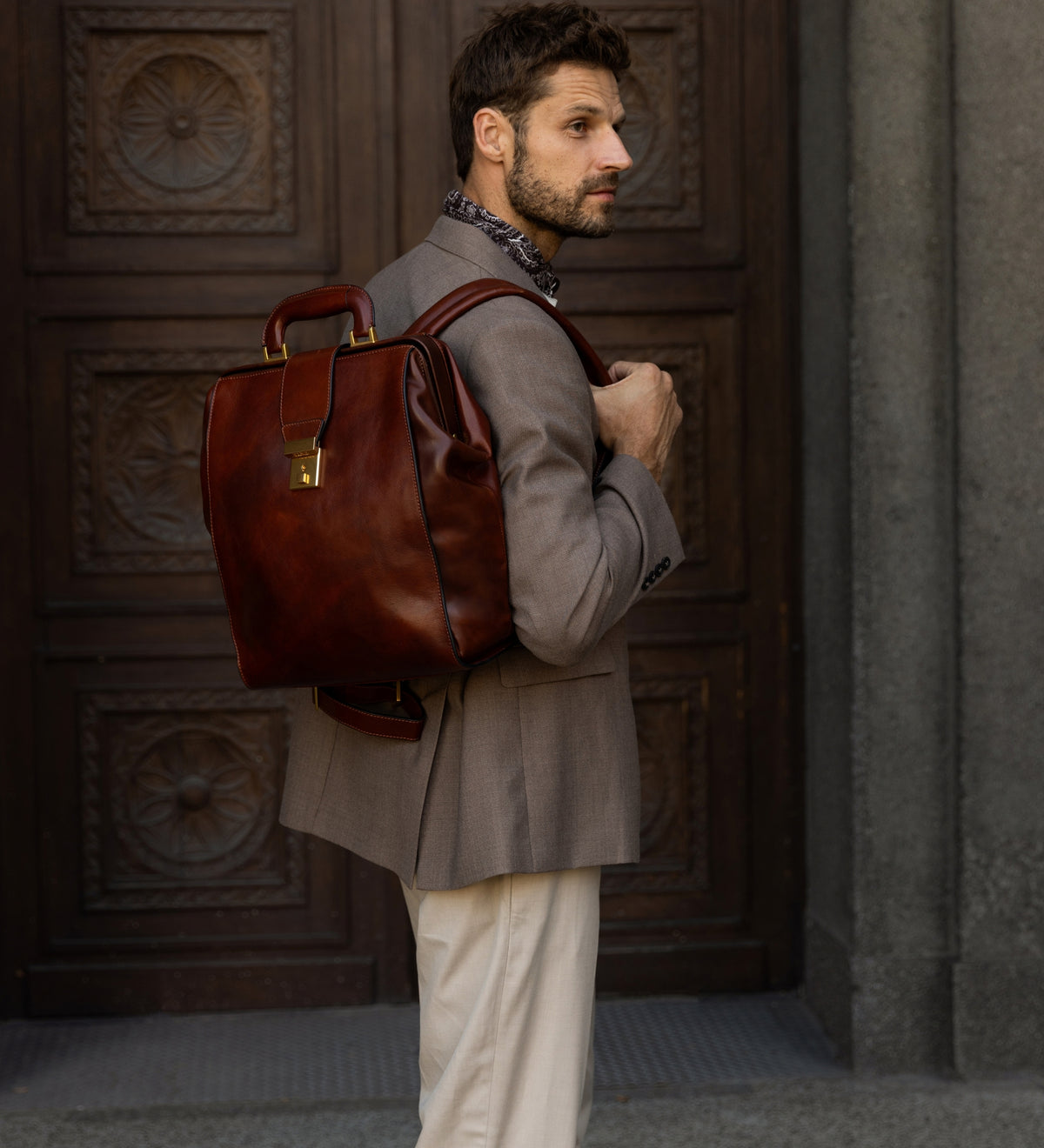 Zaino in pelle - A Brief Story of Time