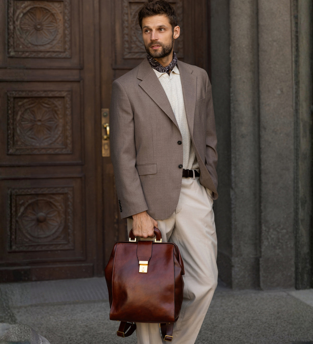 Zaino in pelle - A Brief Story of Time