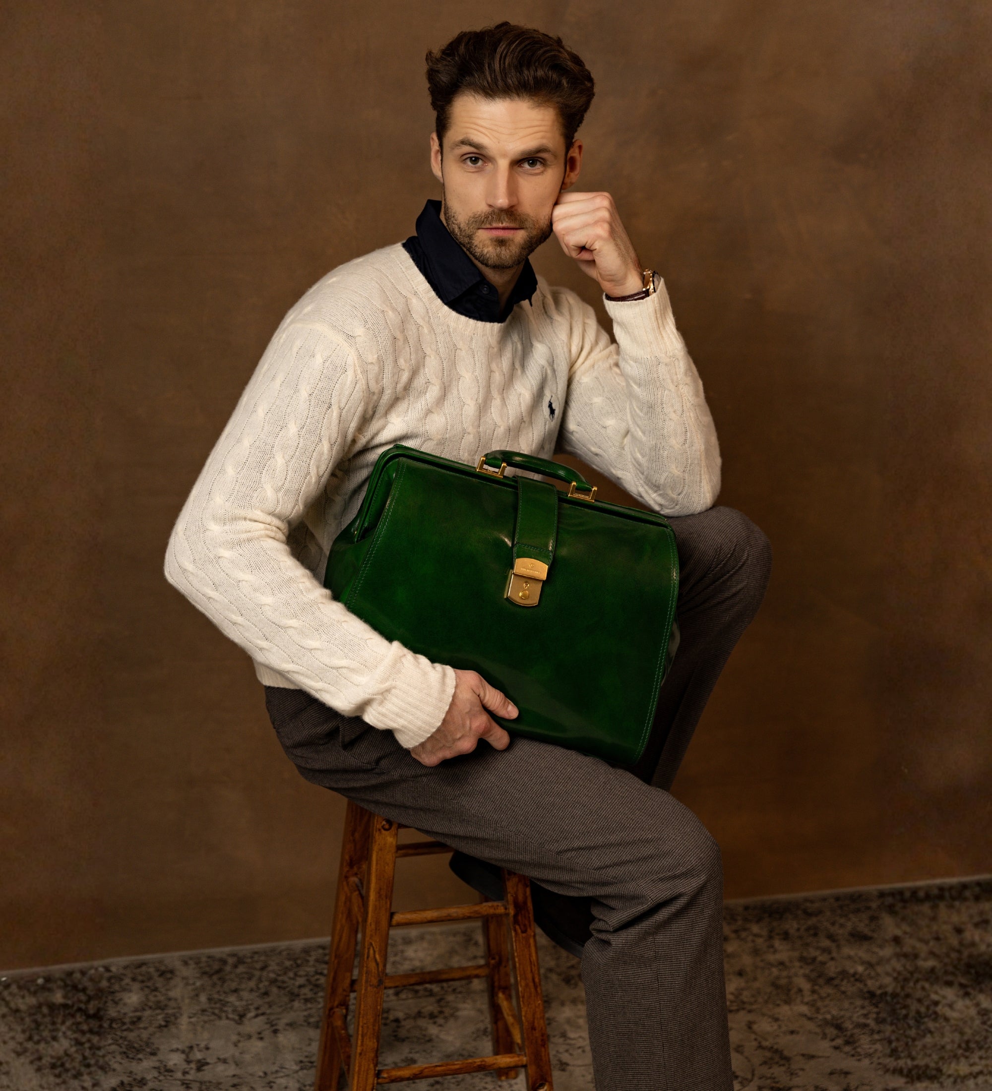 Borsa da medico grande in pelle - Mrs Dalloway