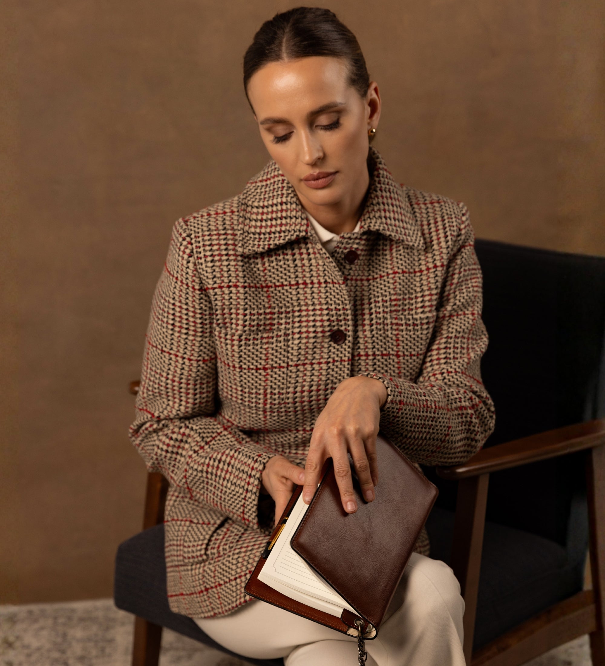 Organizer in pelle per taccuino A5 ricaricabile donna - The Diary of a Nobody