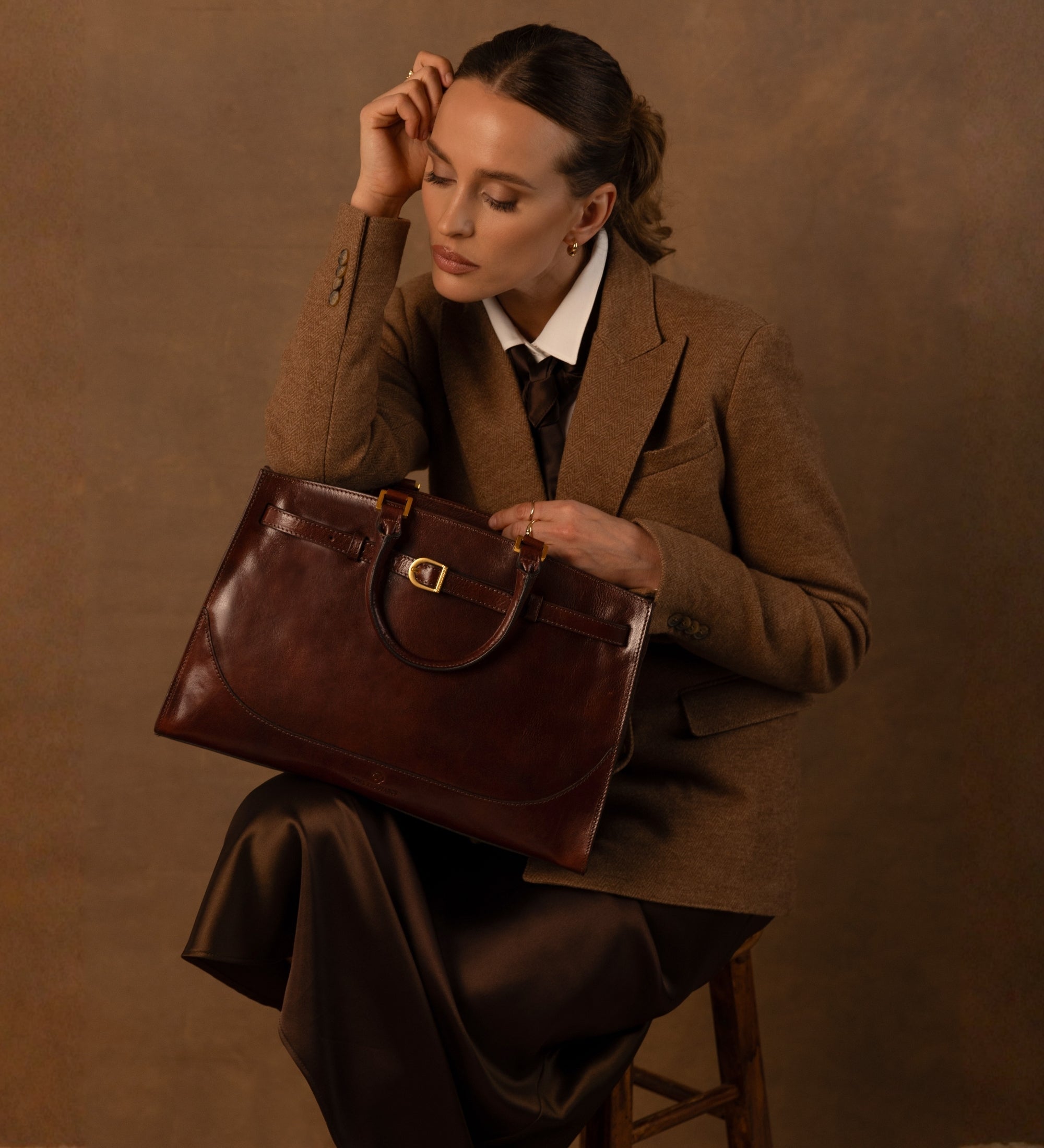 Borsa in pelle da donna a mano - Shirley