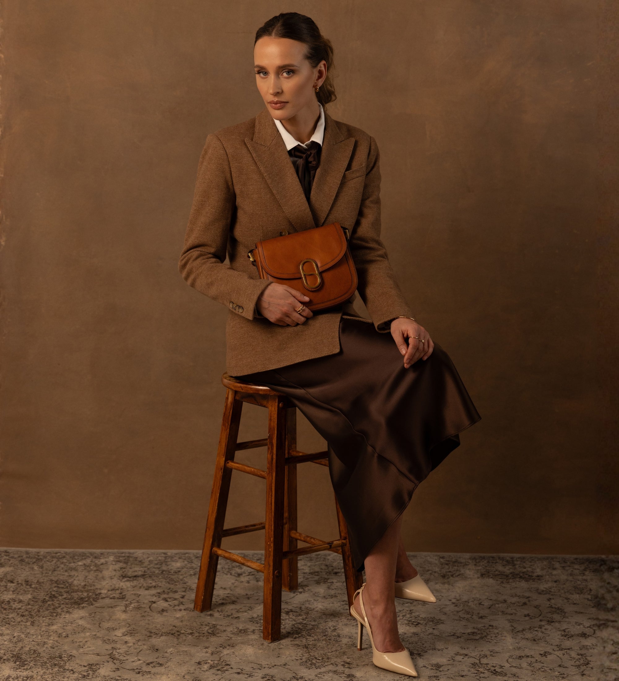 Borsa a tracolla in pelle modello saddle donna - Villette