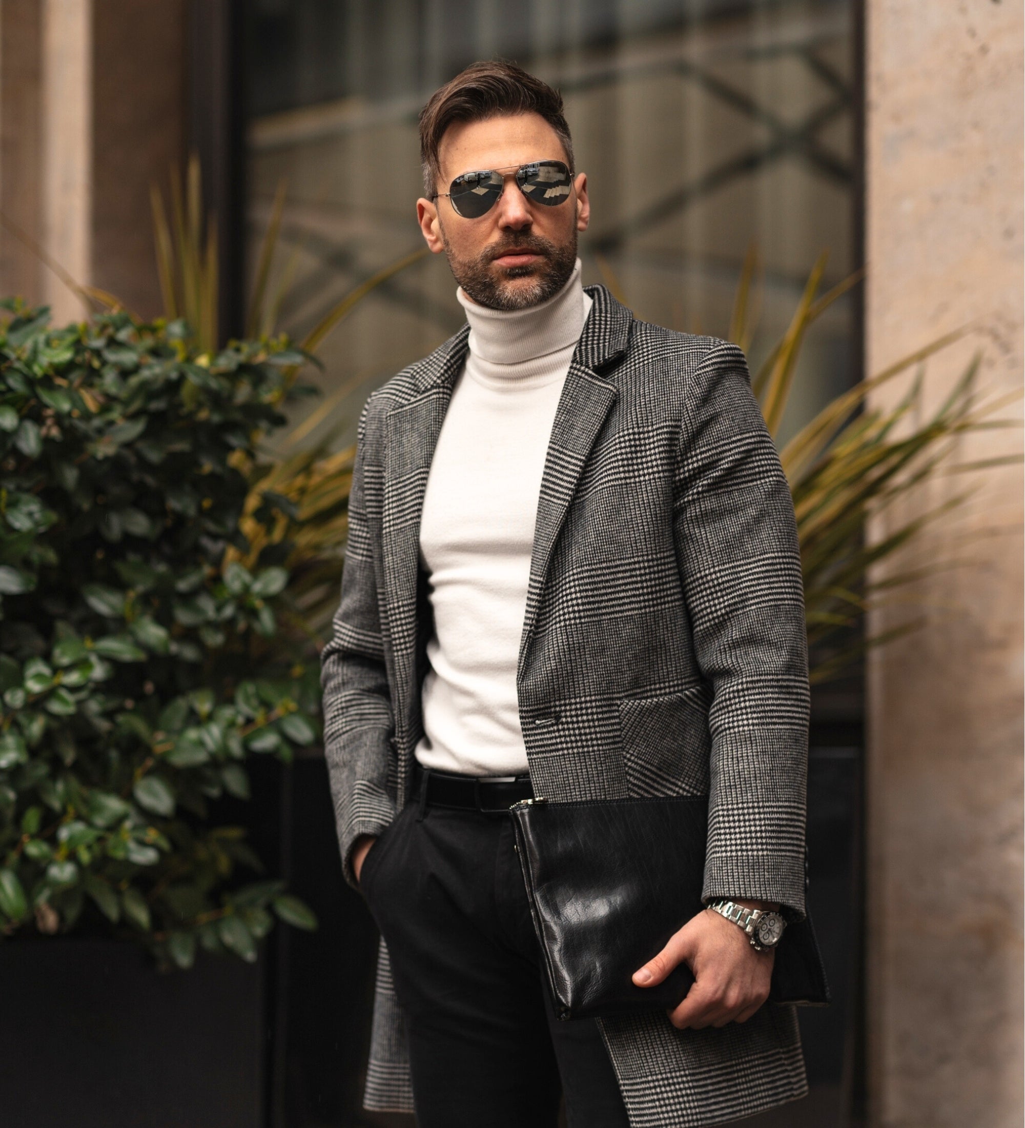 Maxi pochette in pelle uomo - The Brothers Karamazov