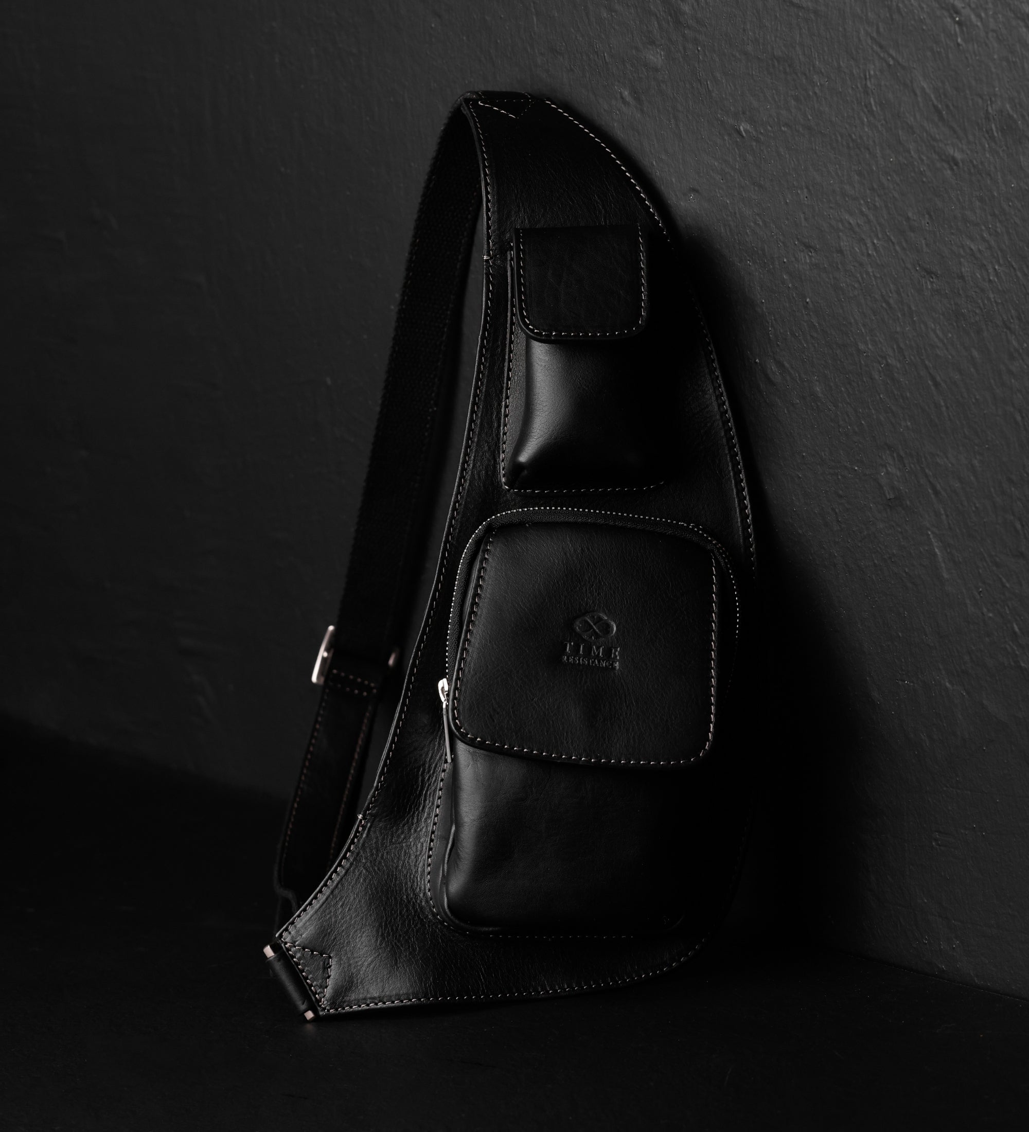 Borsa monospalla a tracolla in pelle - The Monk