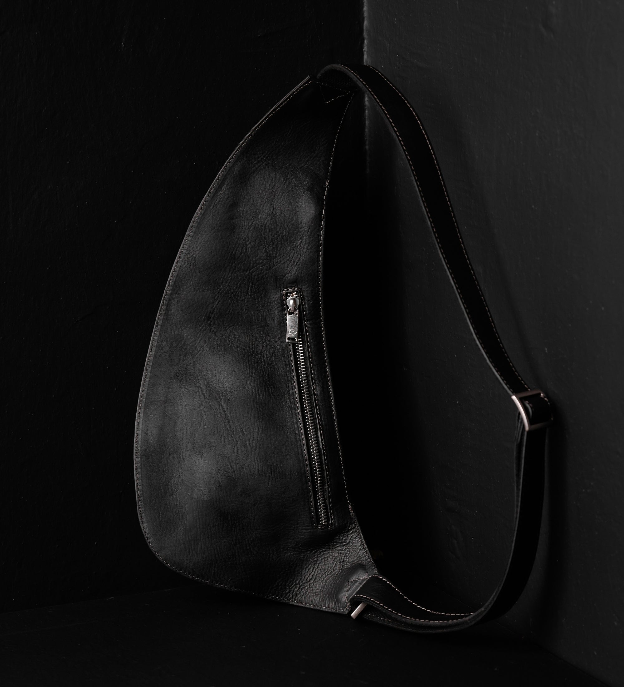 Borsa monospalla a tracolla in pelle - The Monk