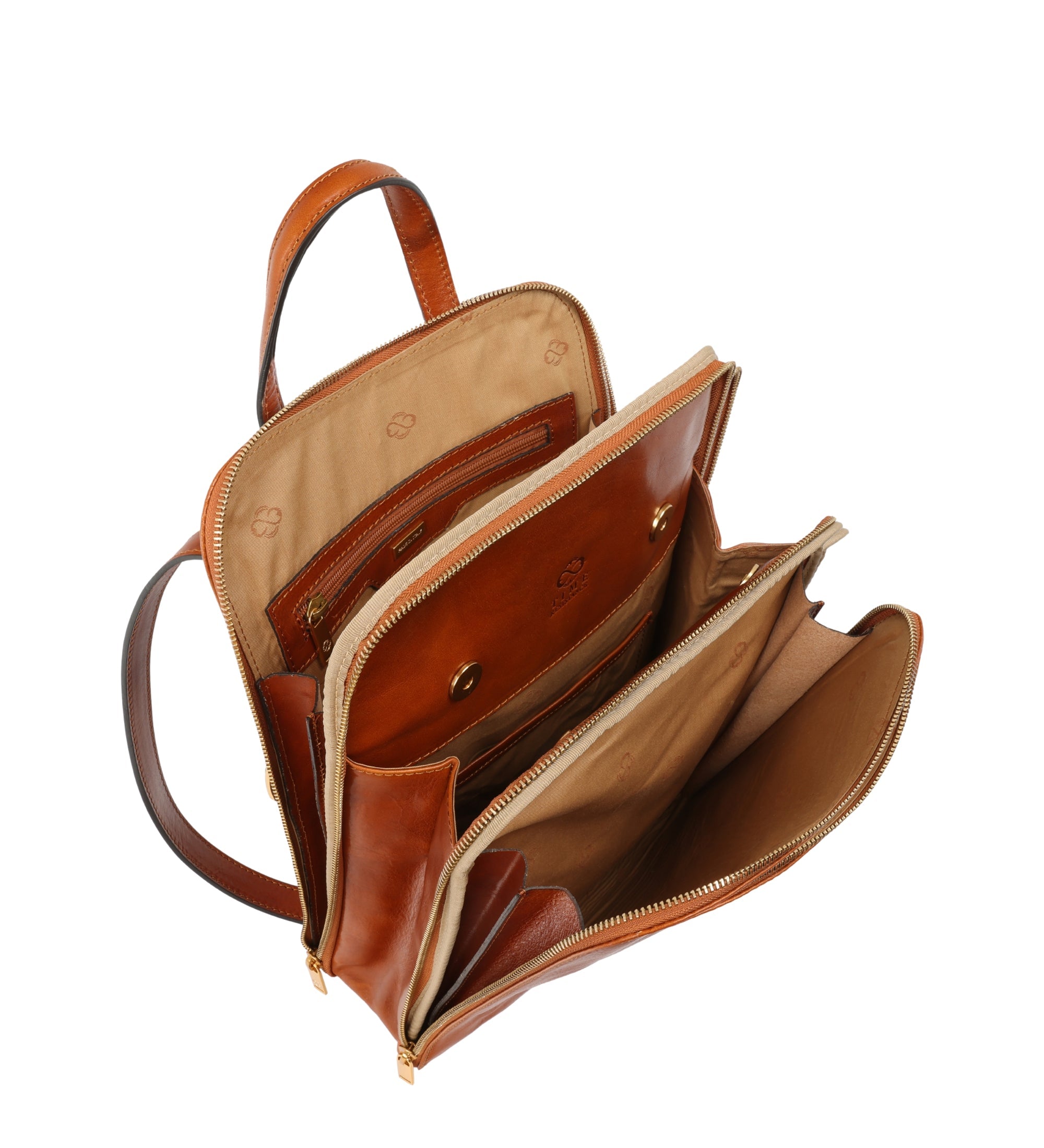 Zaino donna in pelle convertibile in borsa a spalla - Clarissa