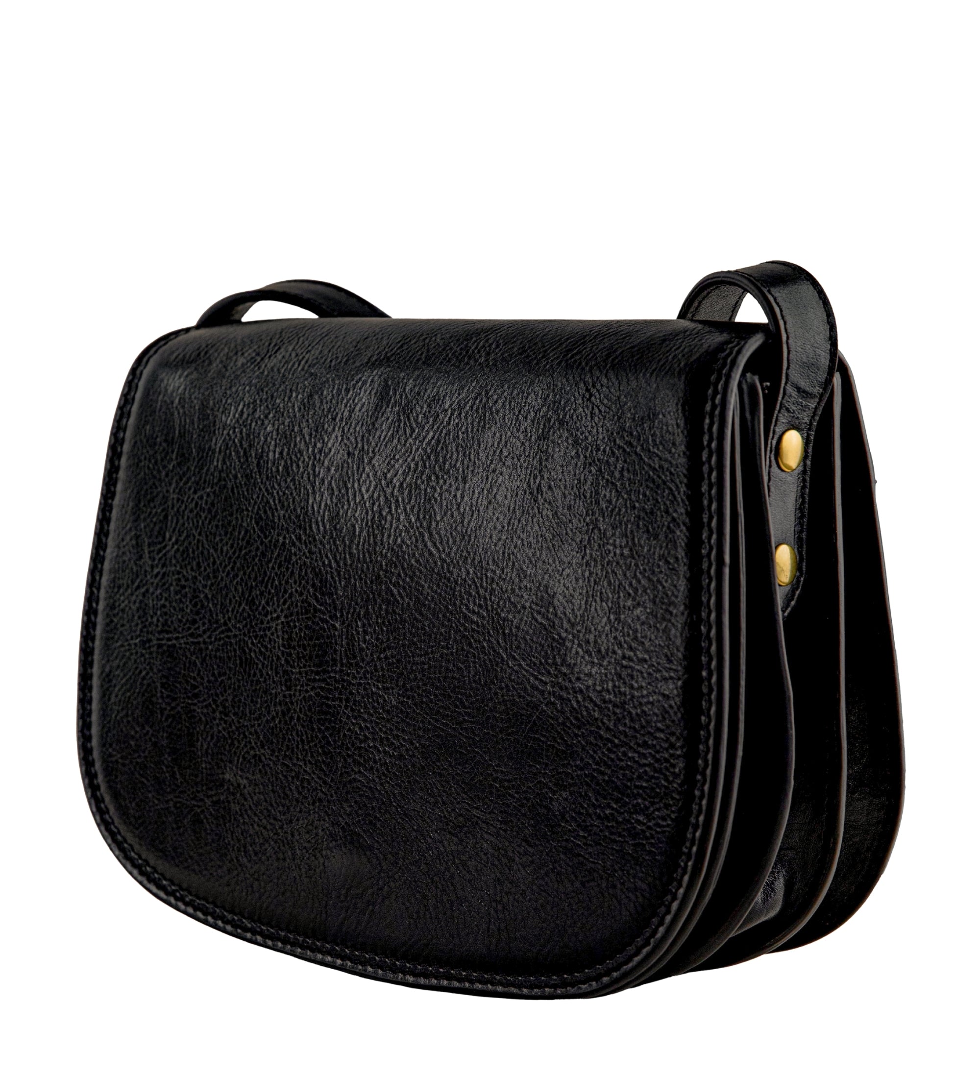 Borsa a tracolla in pelle modello saddle donna - Moonfleet