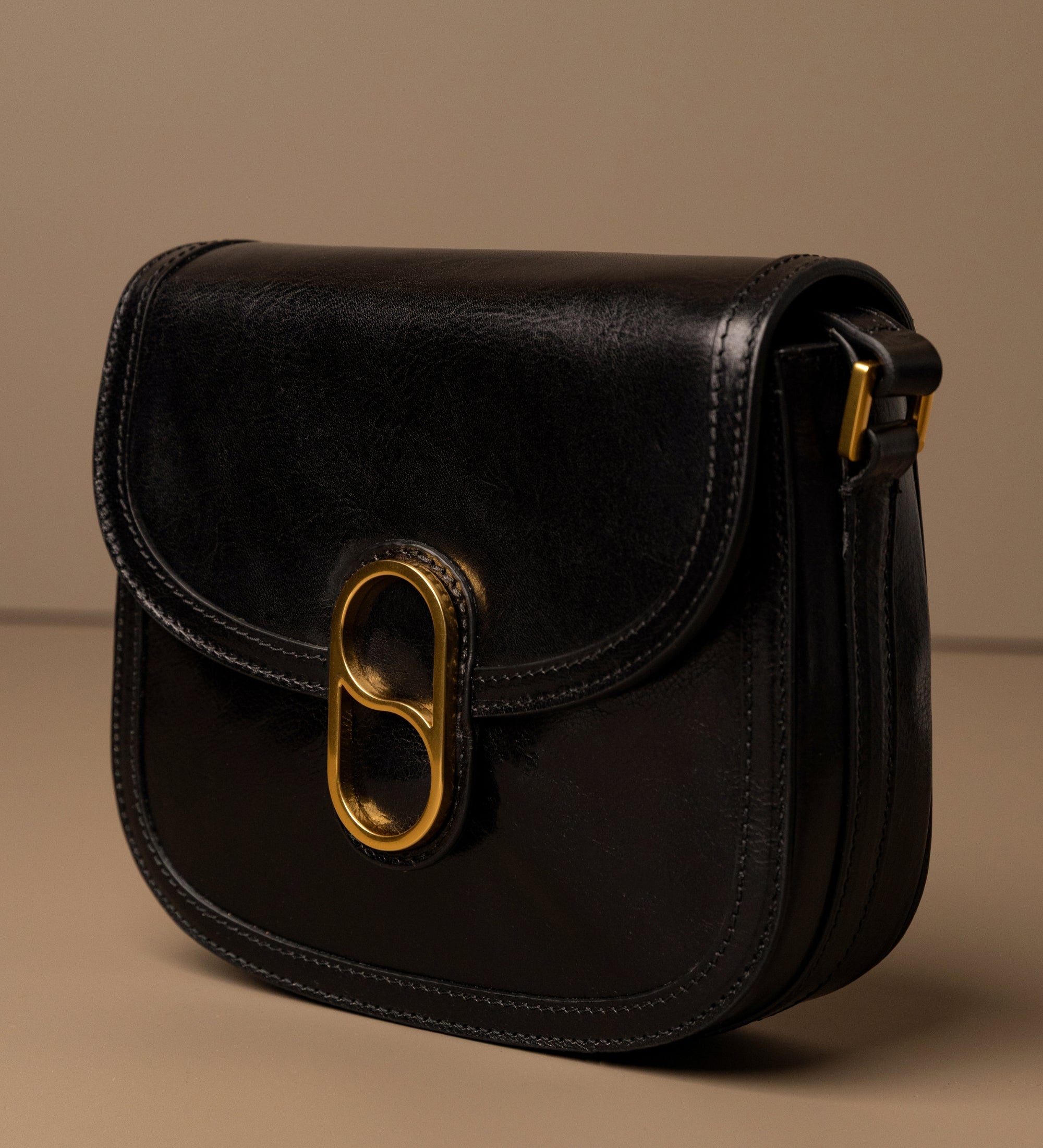 Borsa a tracolla in pelle modello saddle donna - Villette