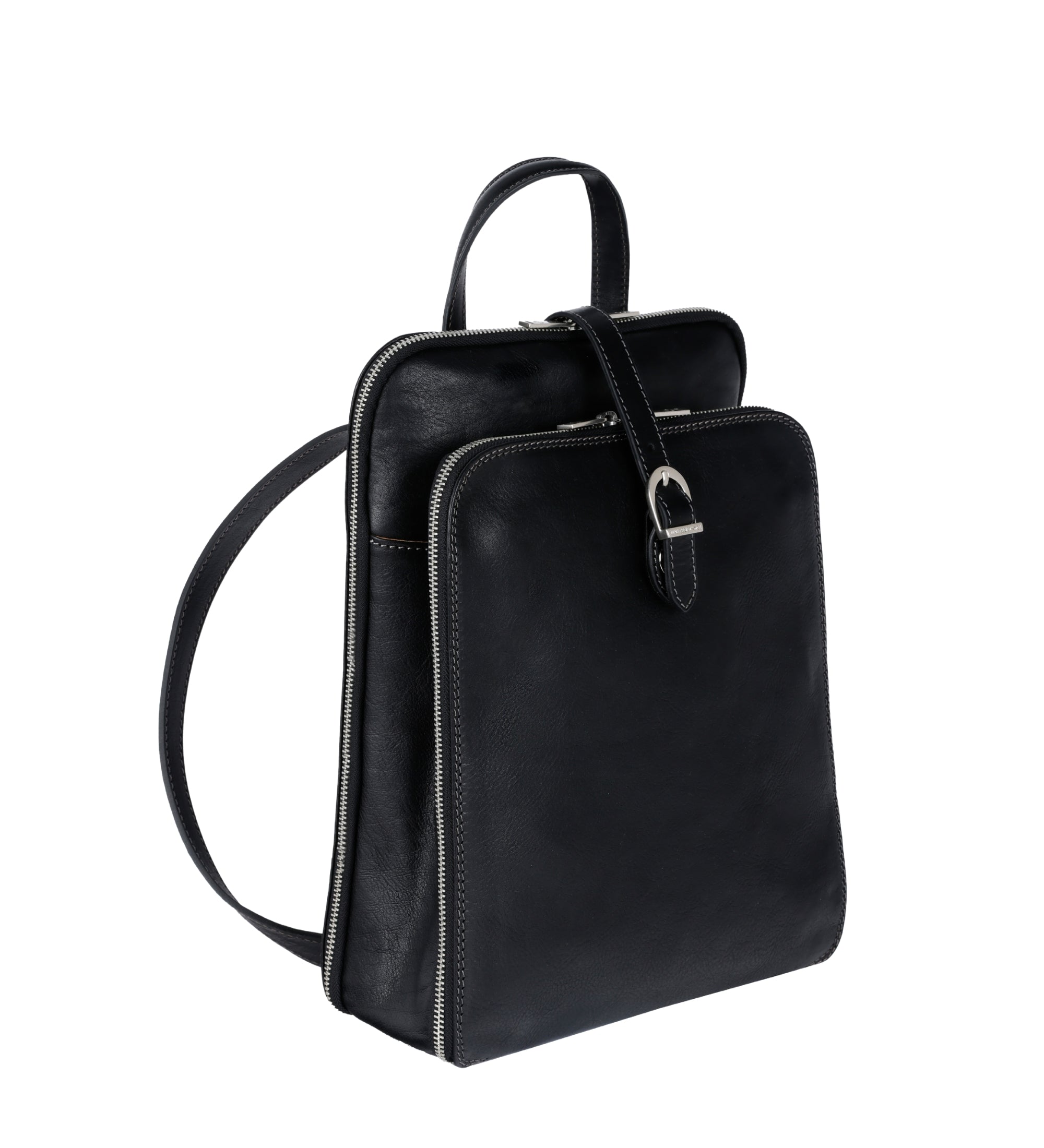 Zaino donna in pelle convertibile in borsa a spalla - Clarissa