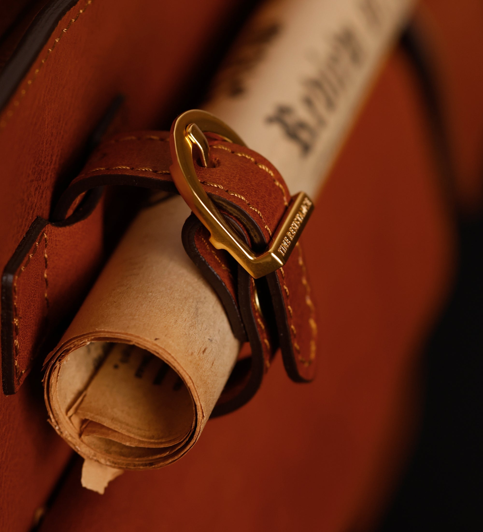 Borsa da lavoro a cartella con tracolla in pelle - The Prophet