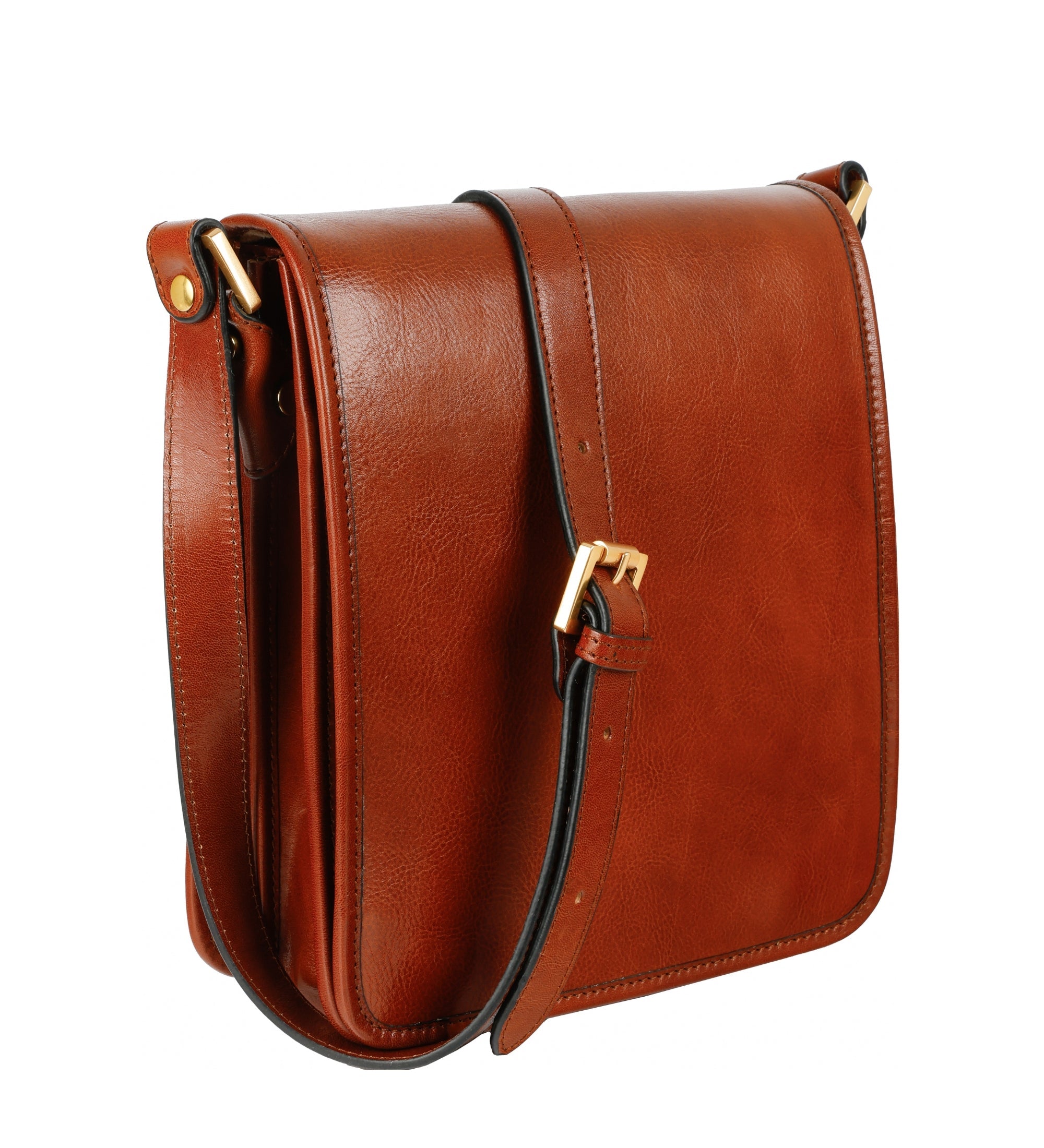 Borsa messenger piccola in pelle - On The Road