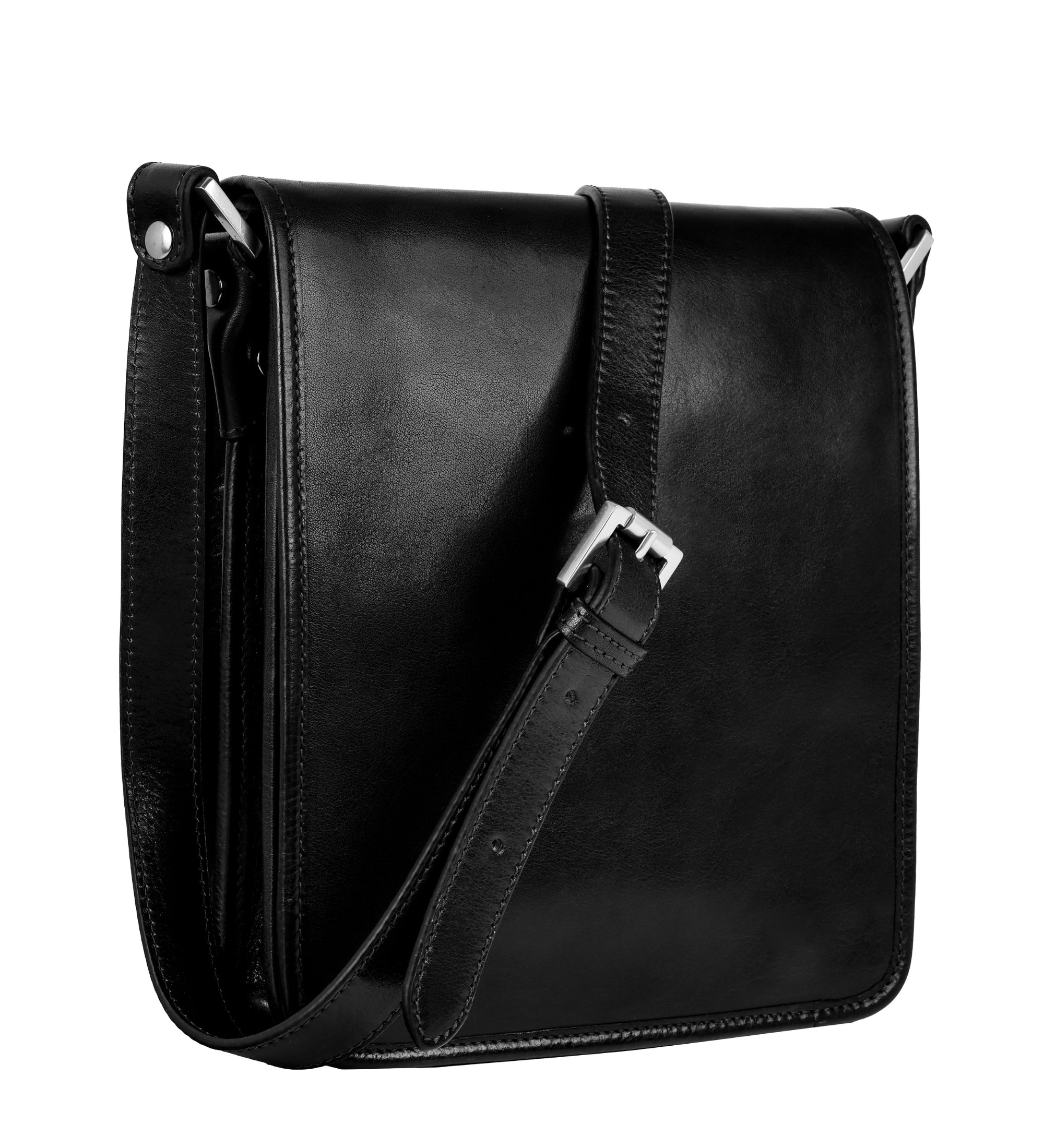 Borsa messenger piccola in pelle - On The Road