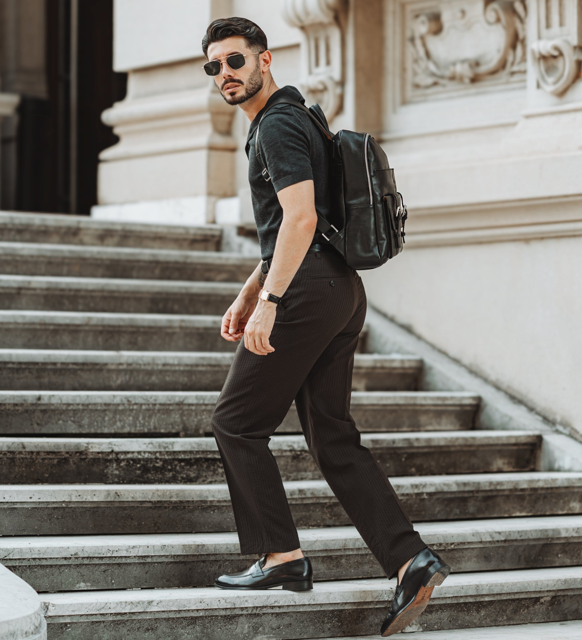 Zaino grande in pelle uomo - The Divine Comedy