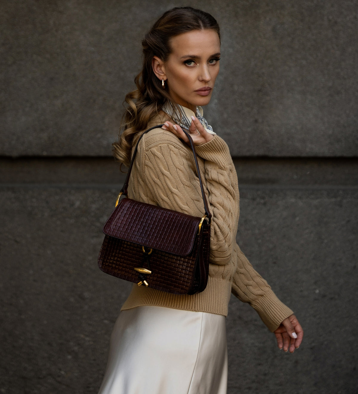 Borsa con patta in pelle da donna - Possession