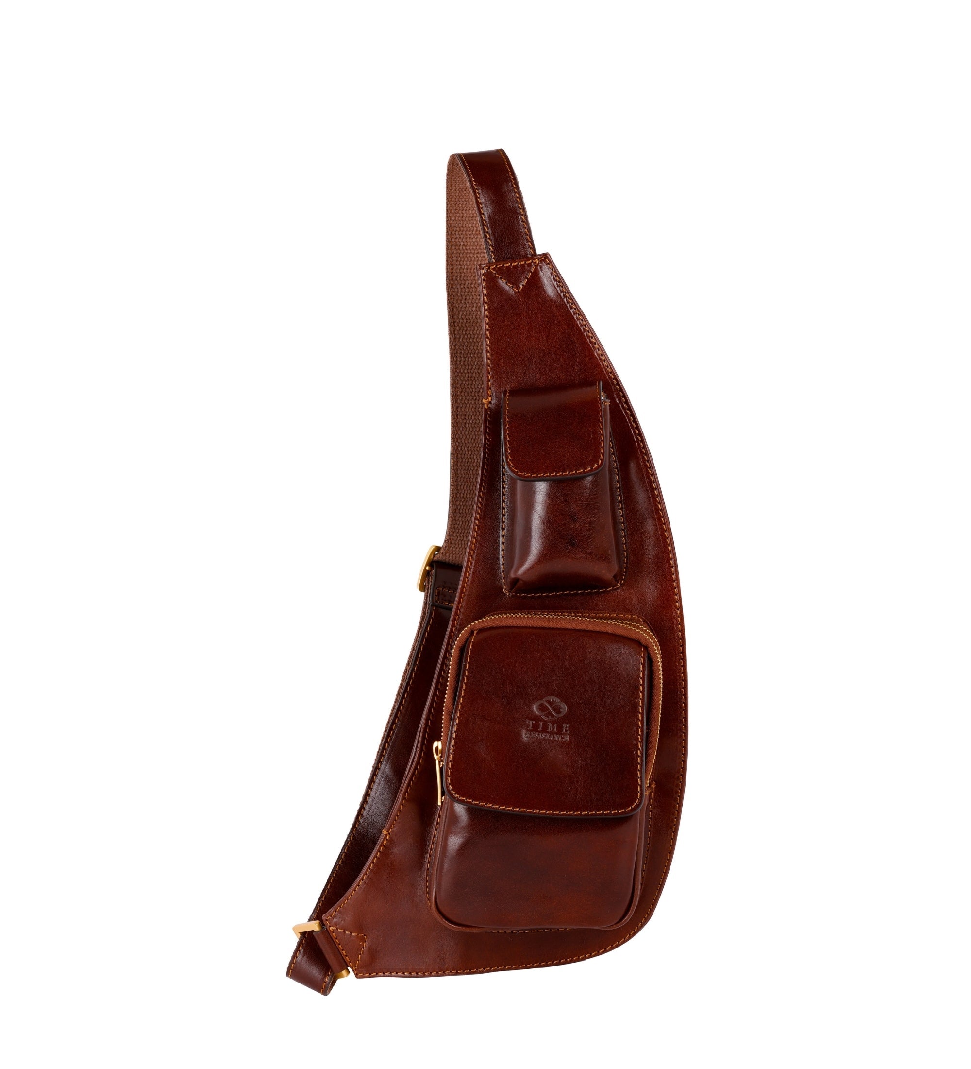 Borsa monospalla a tracolla in pelle - The Monk