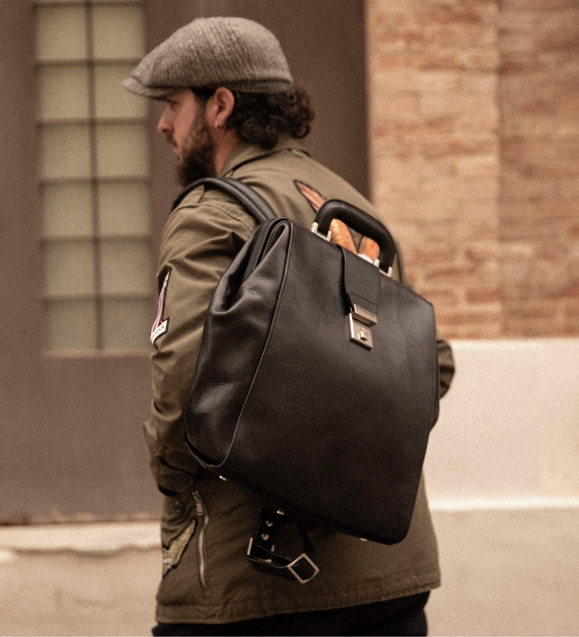 Zaino in pelle - A Brief Story of Time