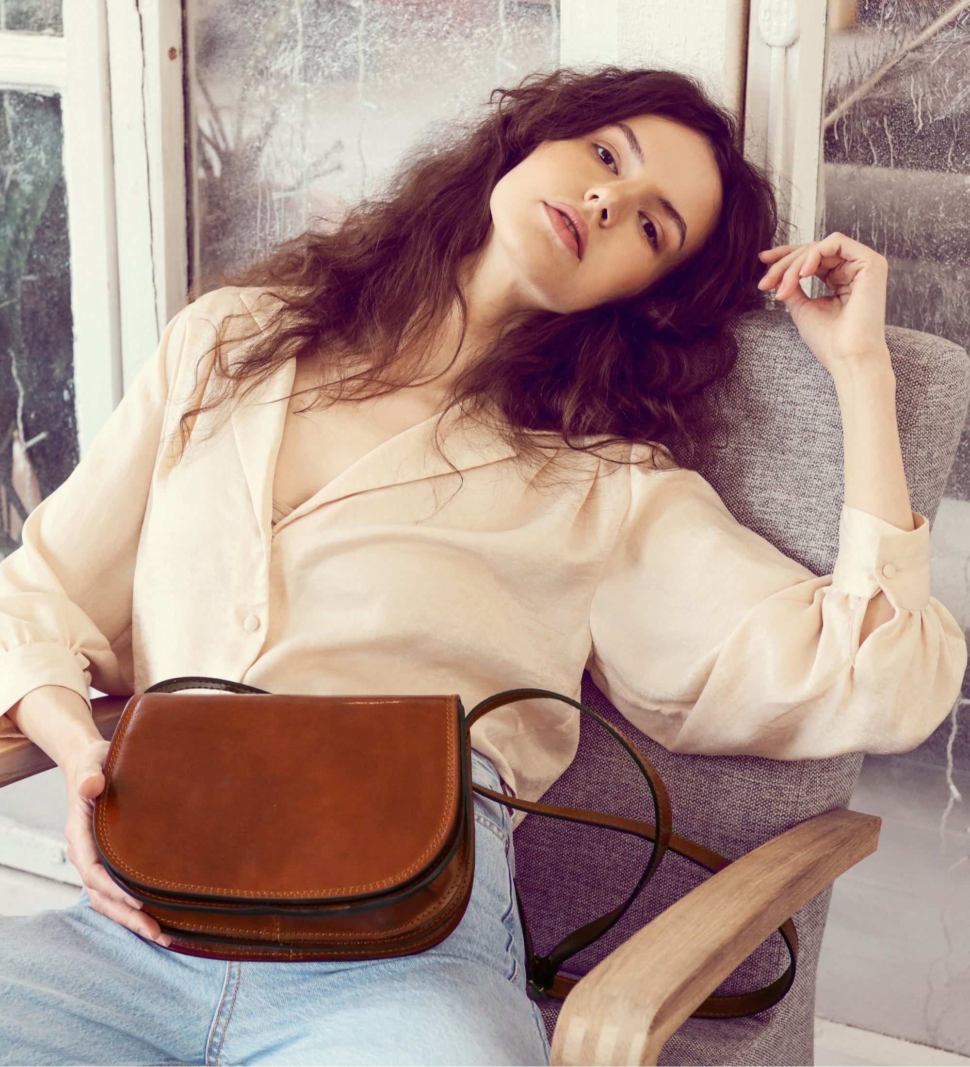 Borsa a tracolla in pelle modello saddle donna - Moonfleet
