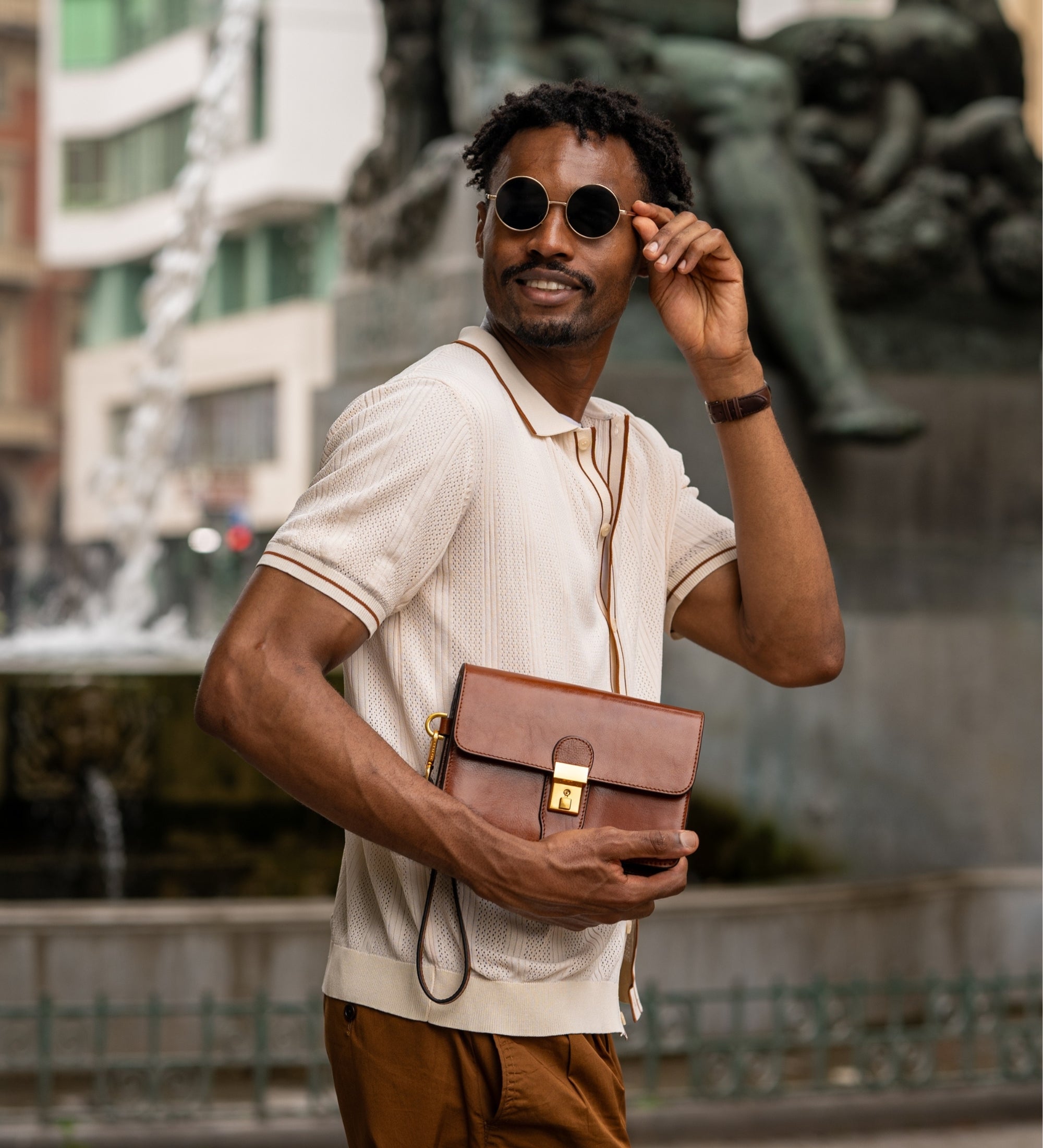 Pochette in pelle - The Maltese Falcon