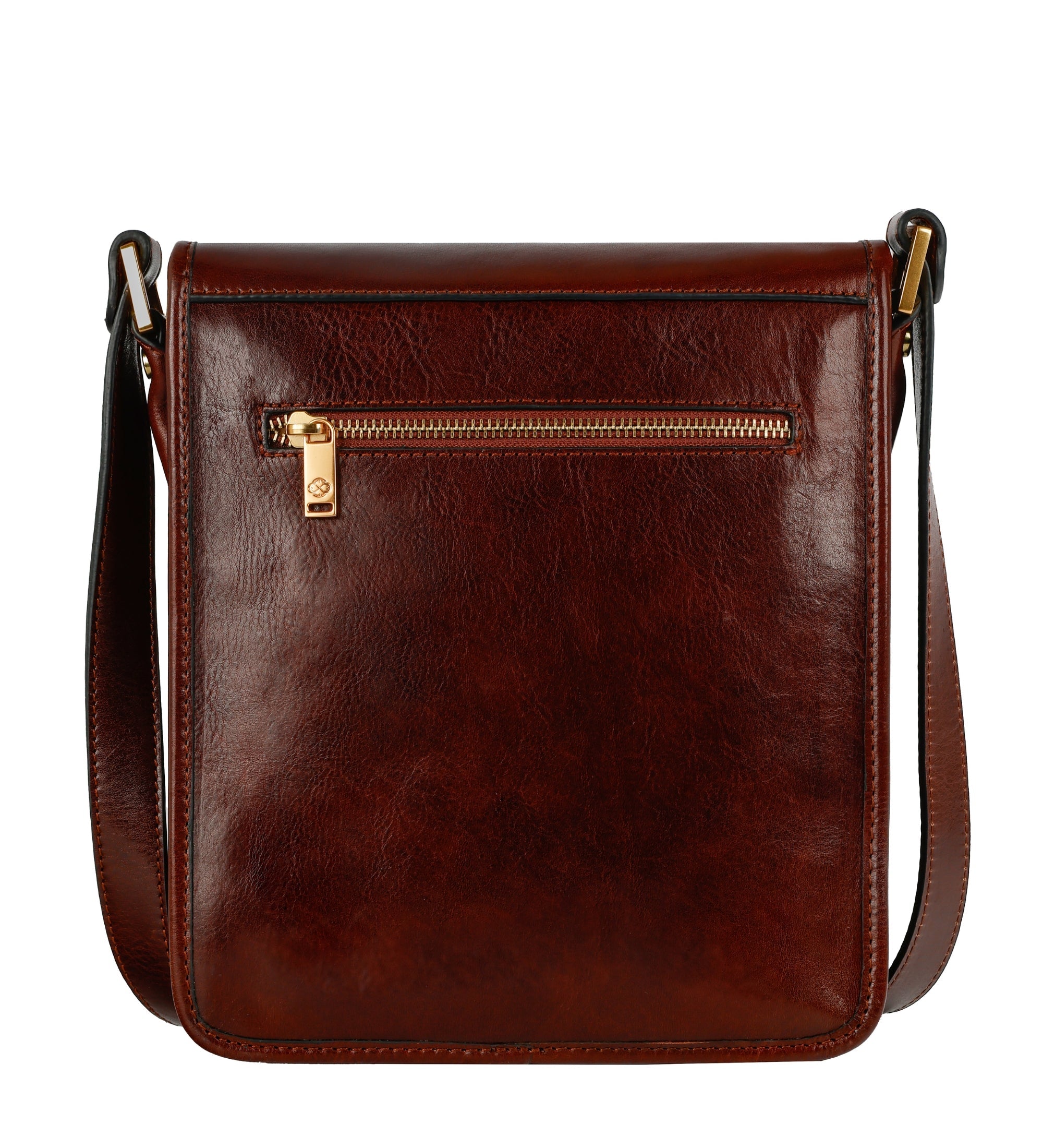 Borsa messenger piccola in pelle - On The Road