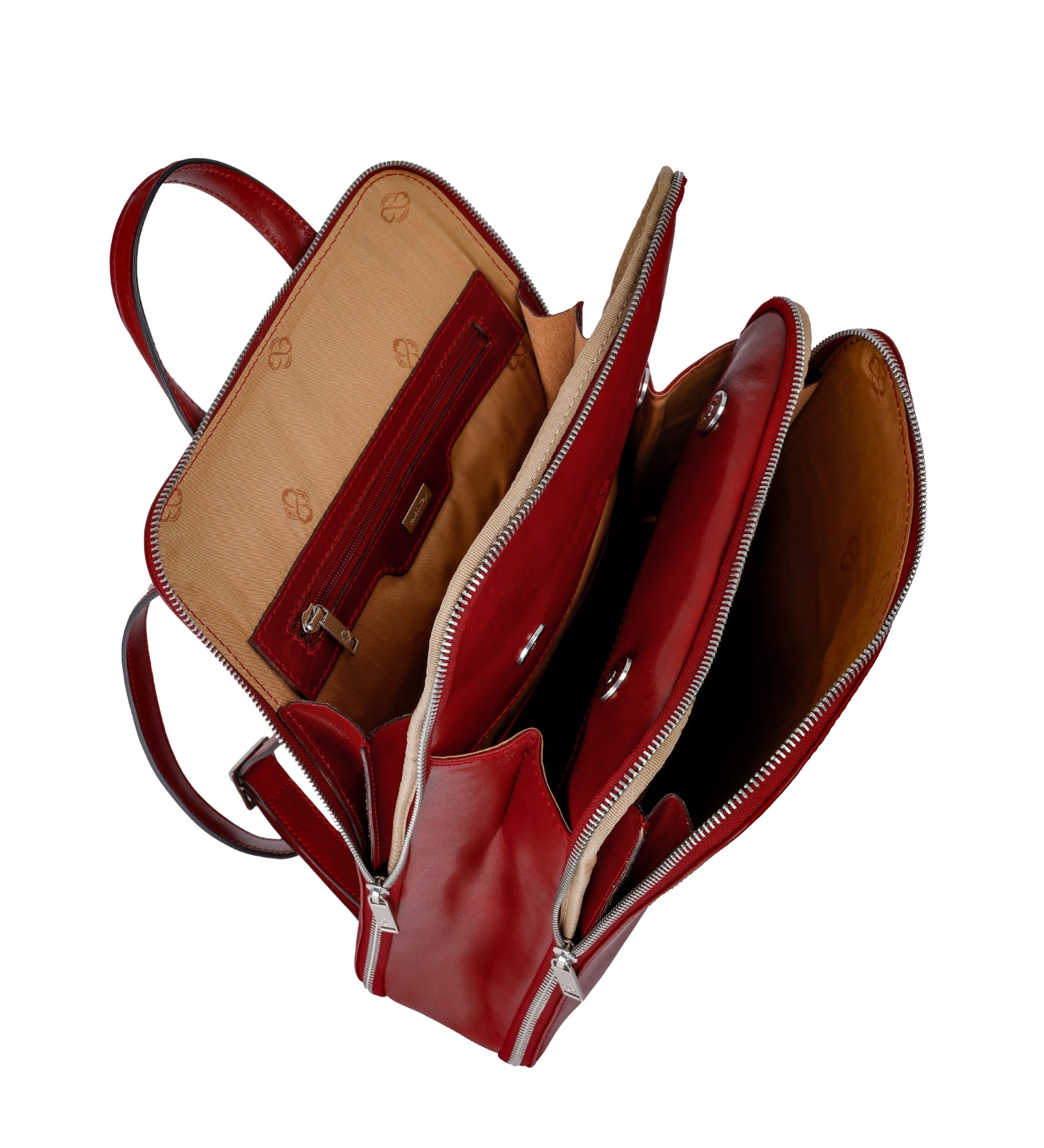 Zaino donna in pelle convertibile in borsa a spalla - Clarissa