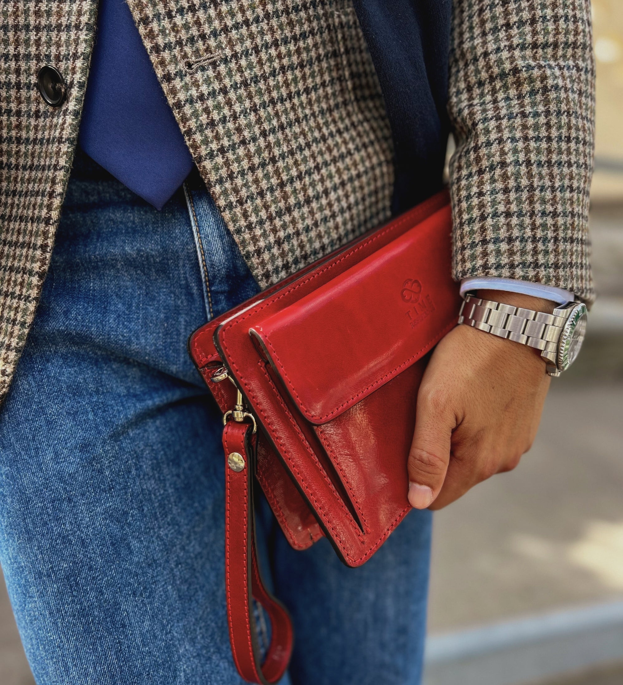 Pochette in pelle - Decameron