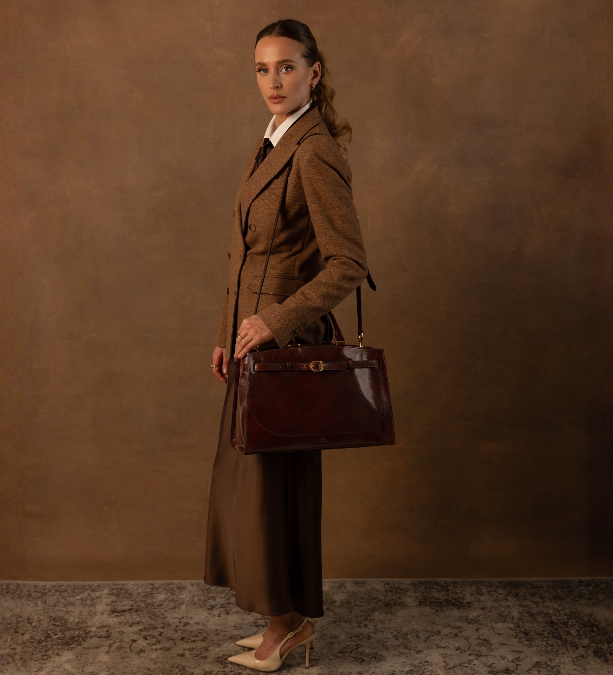 Borsa in pelle da donna a mano - Shirley