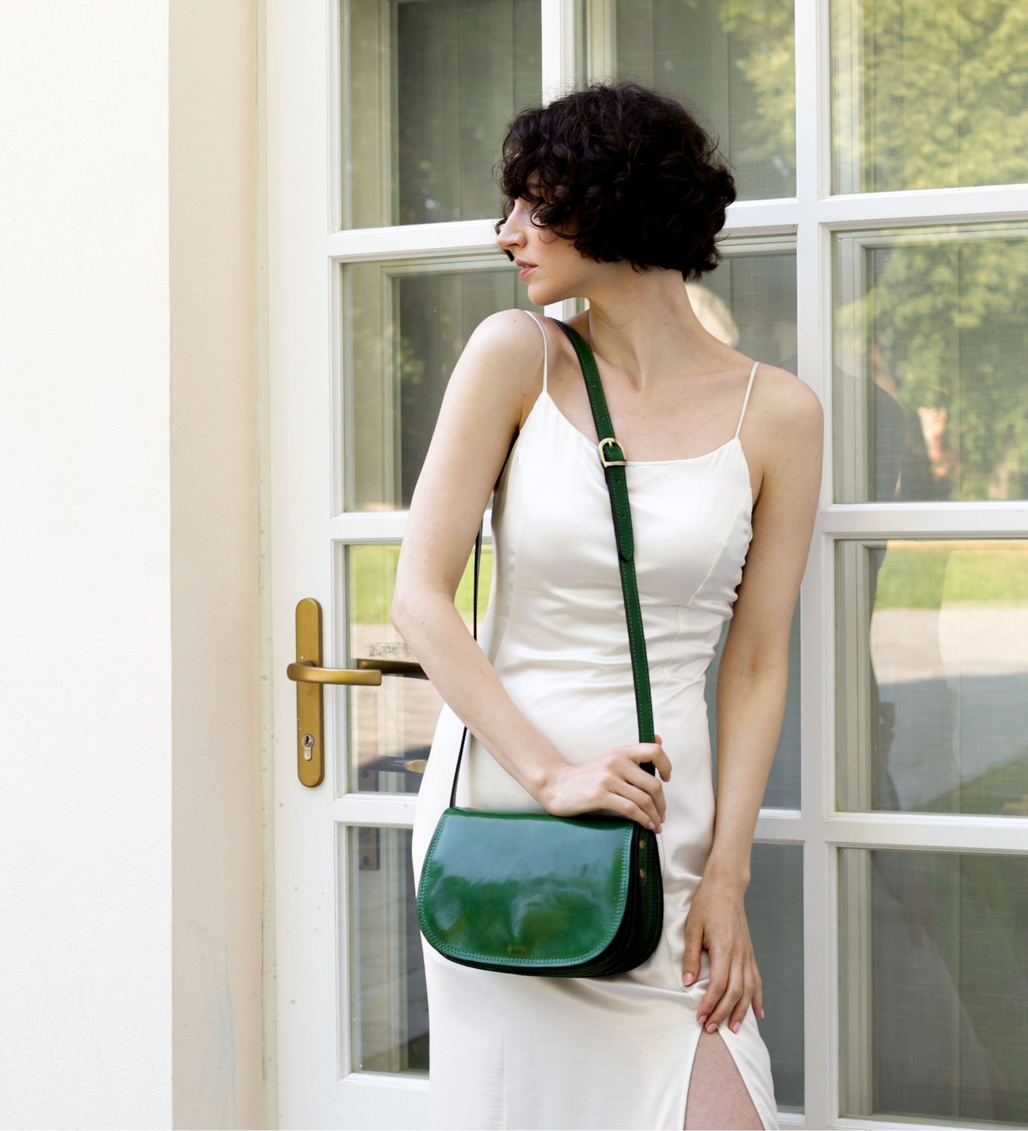 Borsa a tracolla in pelle modello saddle donna - Moonfleet