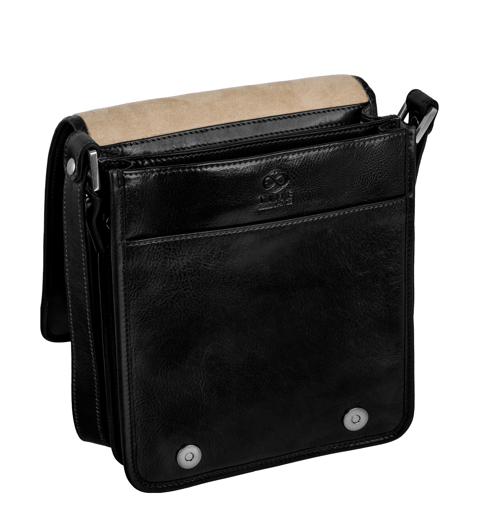 Borsa messenger piccola in pelle - On The Road