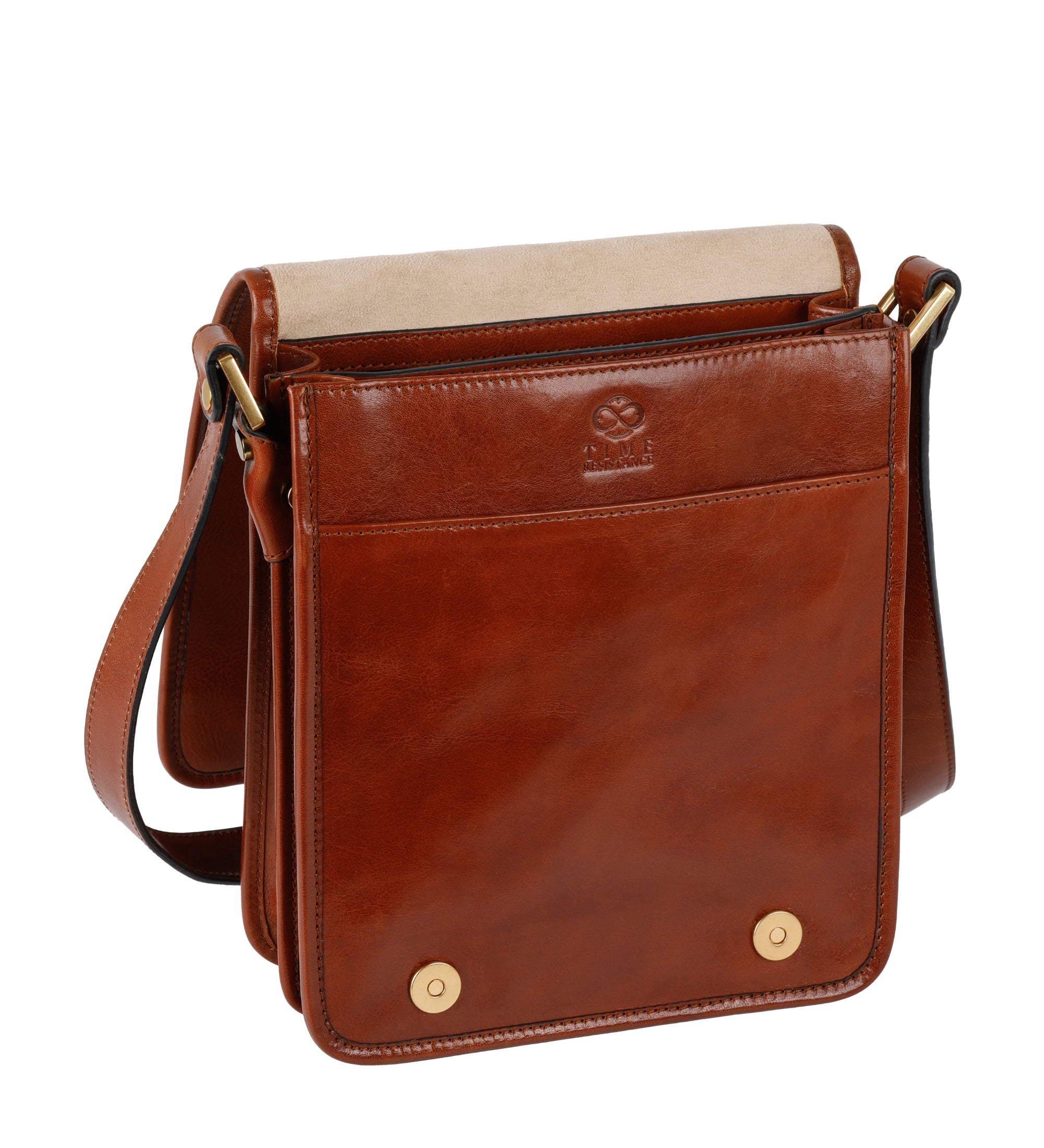 Borsa messenger piccola in pelle - On The Road